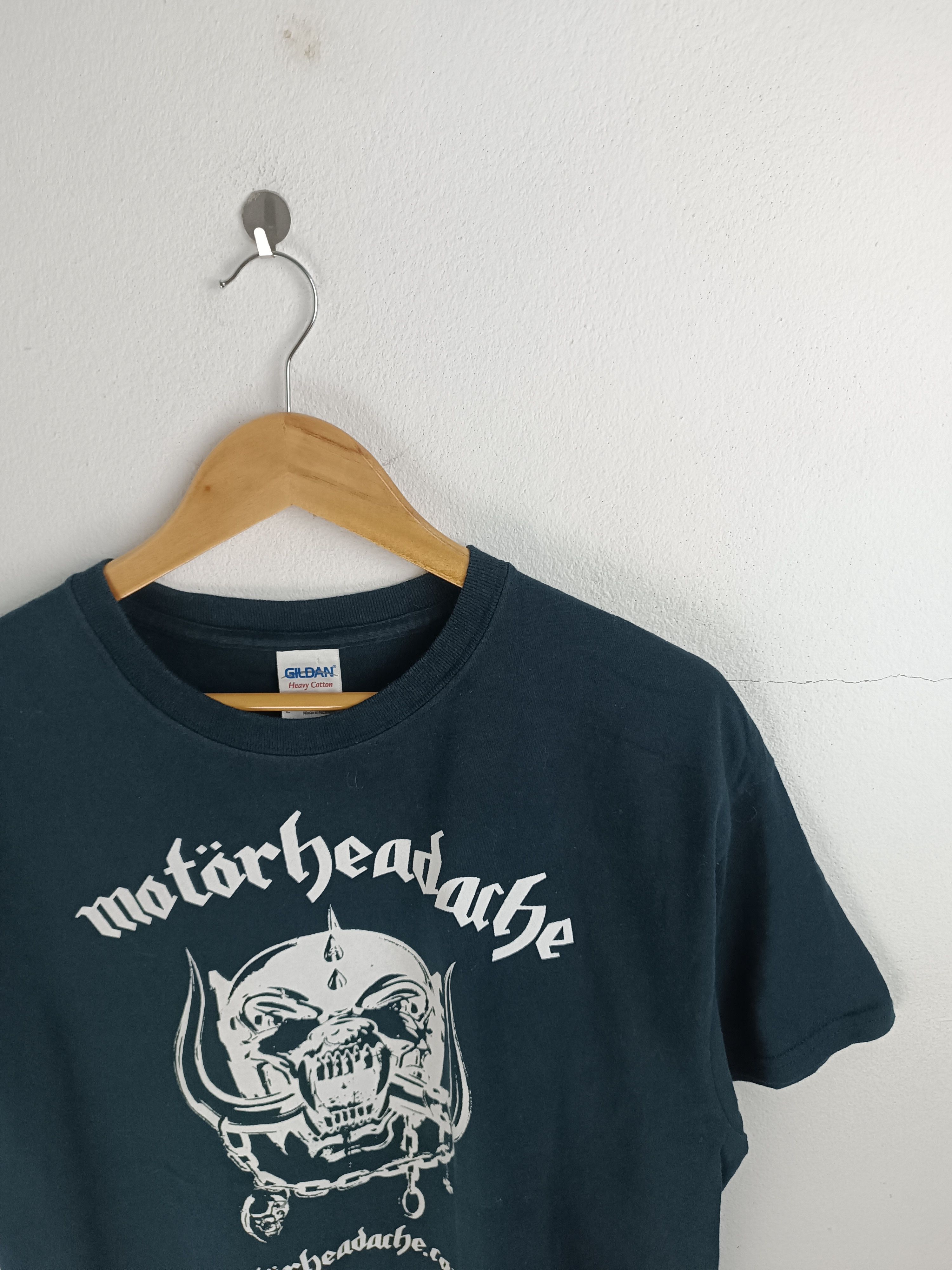 Band Tees VINTAGE MOTORHEADACHE LEMMY TRIBUTE METAL PUNK TEE THRASH Size US M / EU 48-50 / 2 - 9 Thumbnail