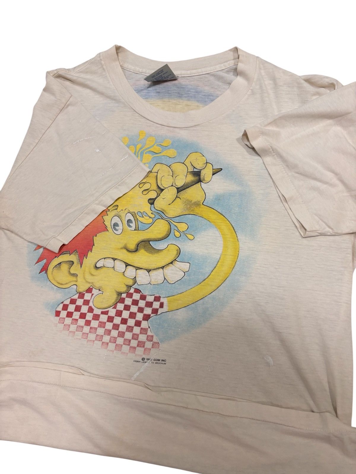 Brockum VTG 1990 Grateful Dead Europe 72 Ice Cream Kid TShirt Size L Size US L / EU 52-54 / 3 - 9 Thumbnail