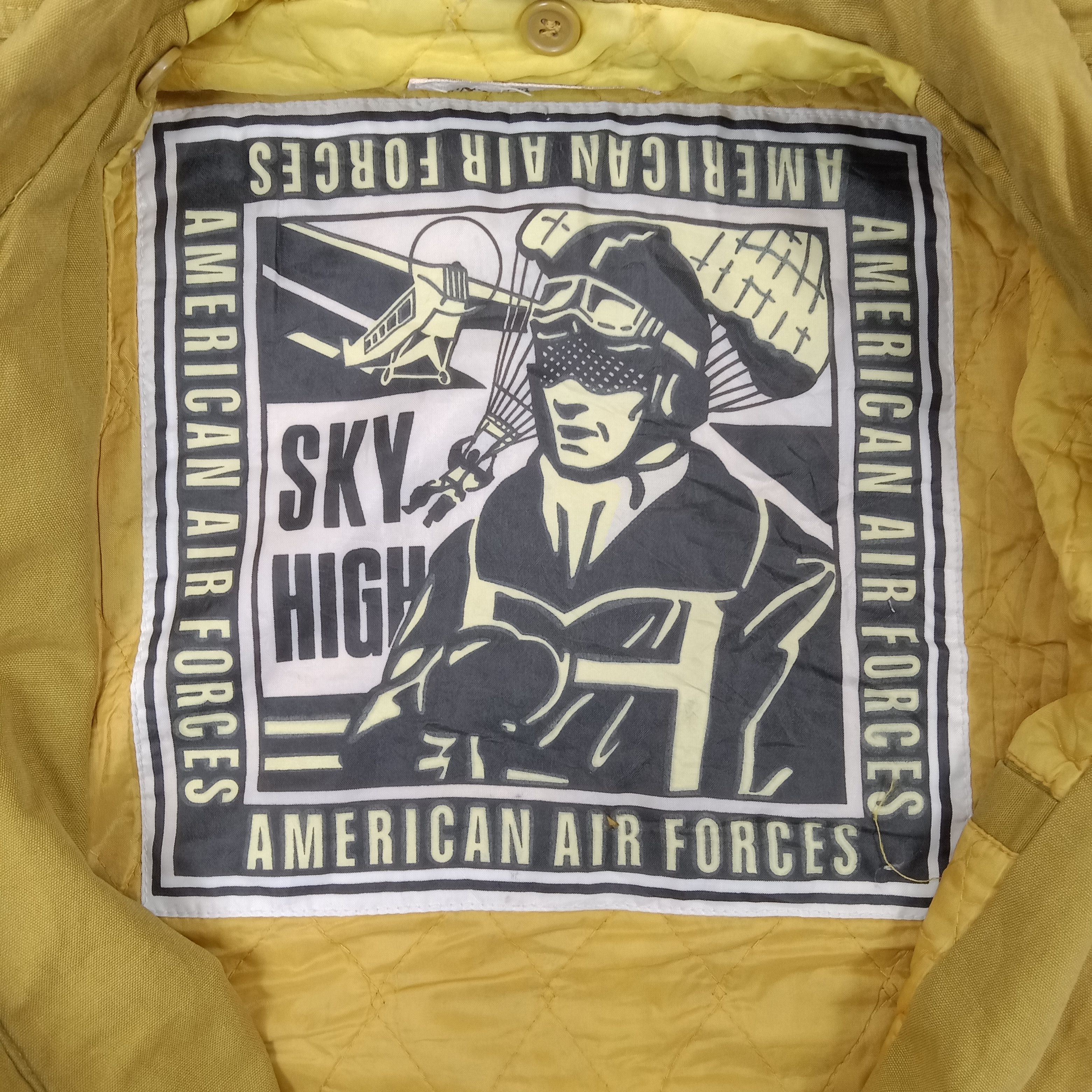 Vintage Parachute American Air Force Society Bombers Jacket Size US XL / EU 56 / 4 - 3 Thumbnail
