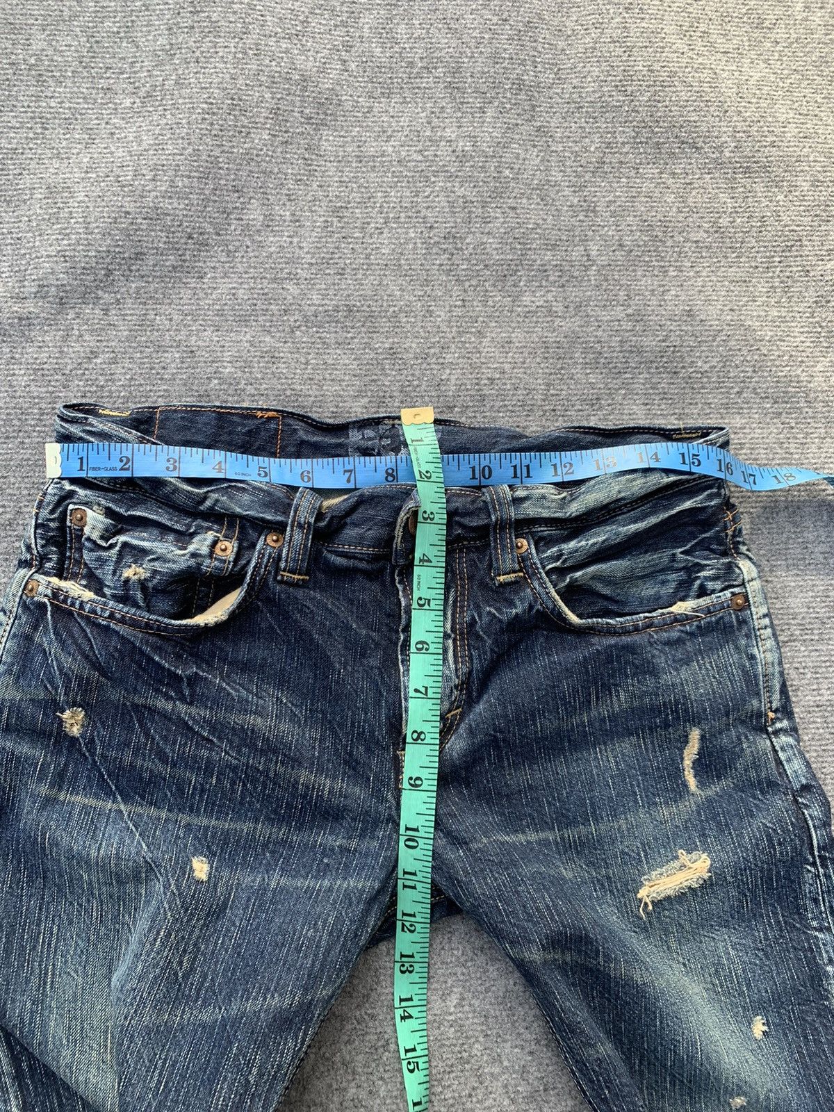 Edwin Distressed Edwin 502 faded blue. Size US 32 / EU 48 - 10 Thumbnail