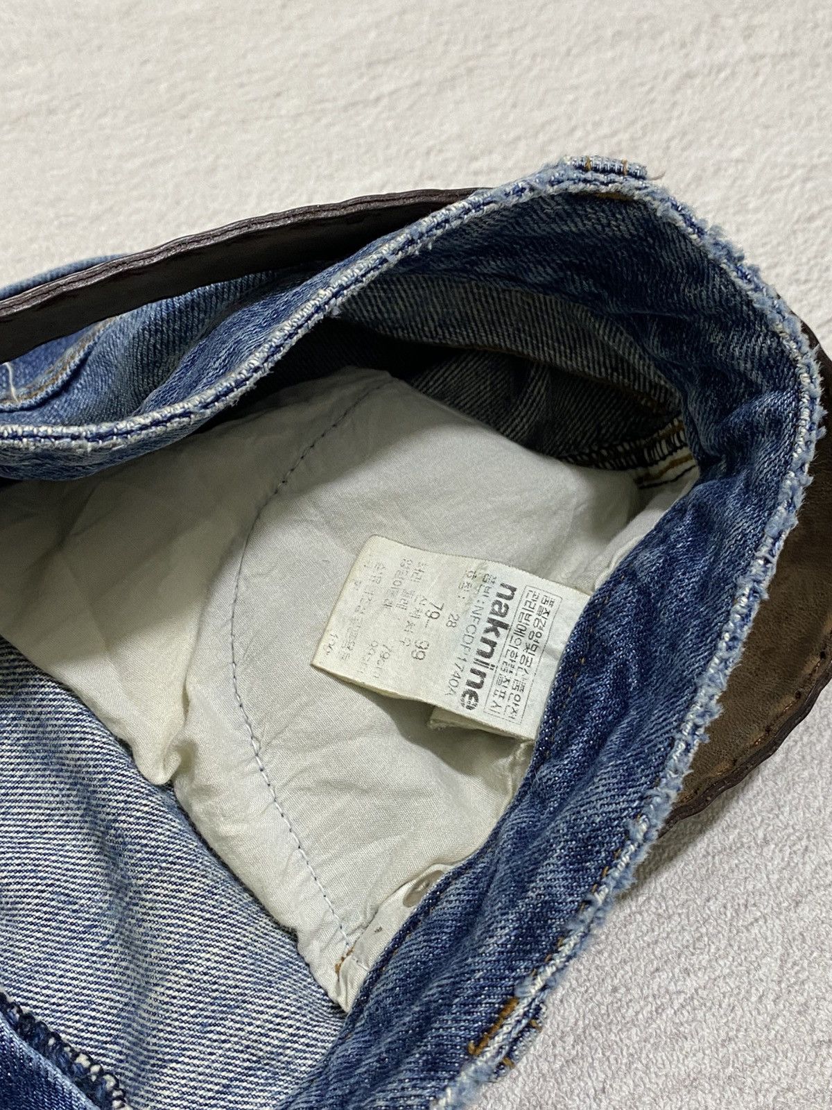 If Six Was Nine × Japanese Brand × Le Grande Bleu (L.G.B.) CRAZY❤️‍🔥 Naknine Flare cargo jeans Size US 29 - 7 Thumbnail