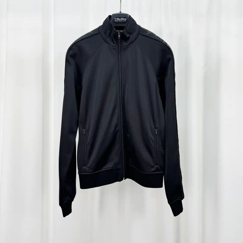 Givenchy Givenchy Black Cotton Blend Logo Jacket 0089 Size S / US 4 / IT 40 - 1 Thumbnail