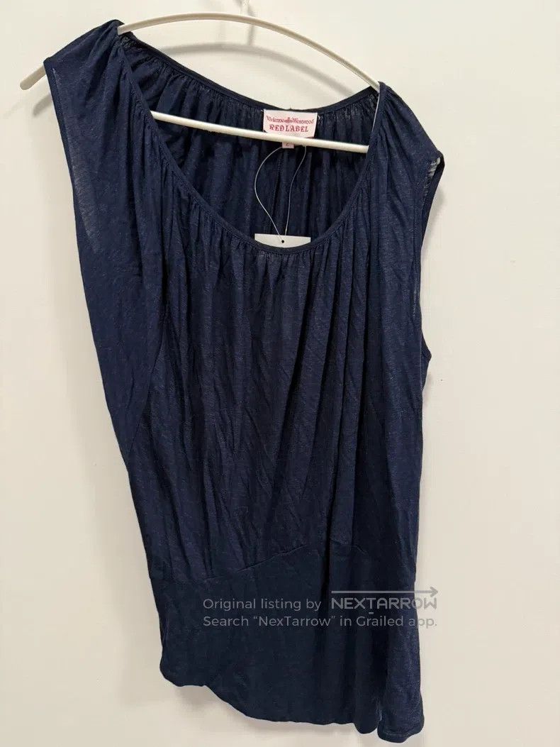 Vivienne Westwood Vivienne Westwood Blue pleated collar vest with irregular Size M / US 6-8 / IT 42-44 - 1 Thumbnail