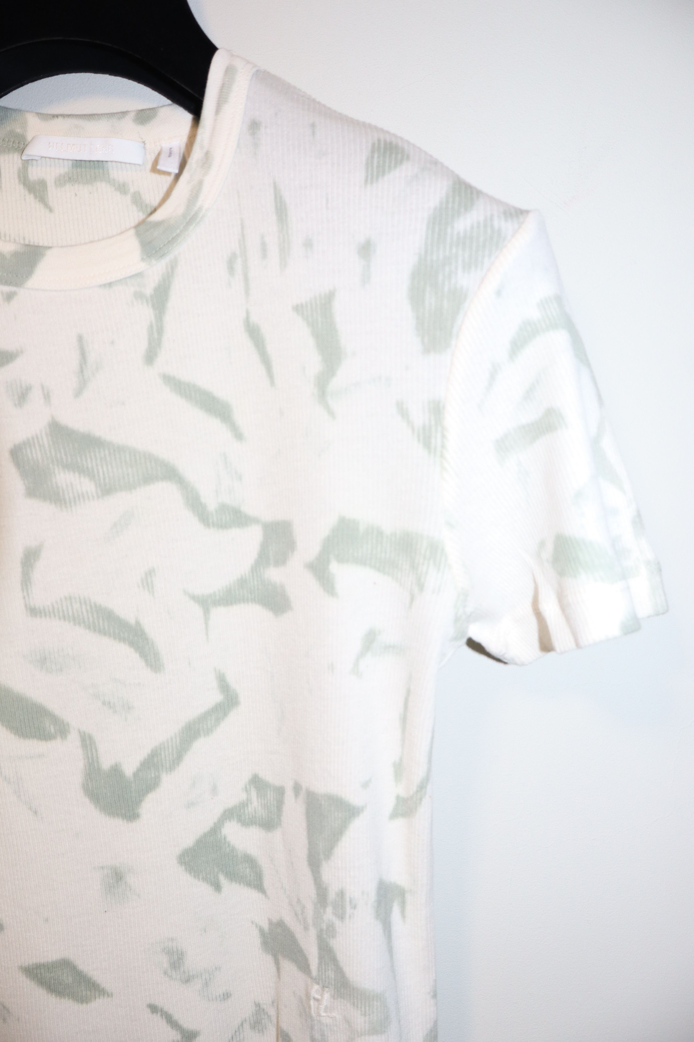 Helmut Lang HL Petit logo embroidered rib t-shirt Size M / US 6-8 / IT 42-44 - 2 Thumbnail