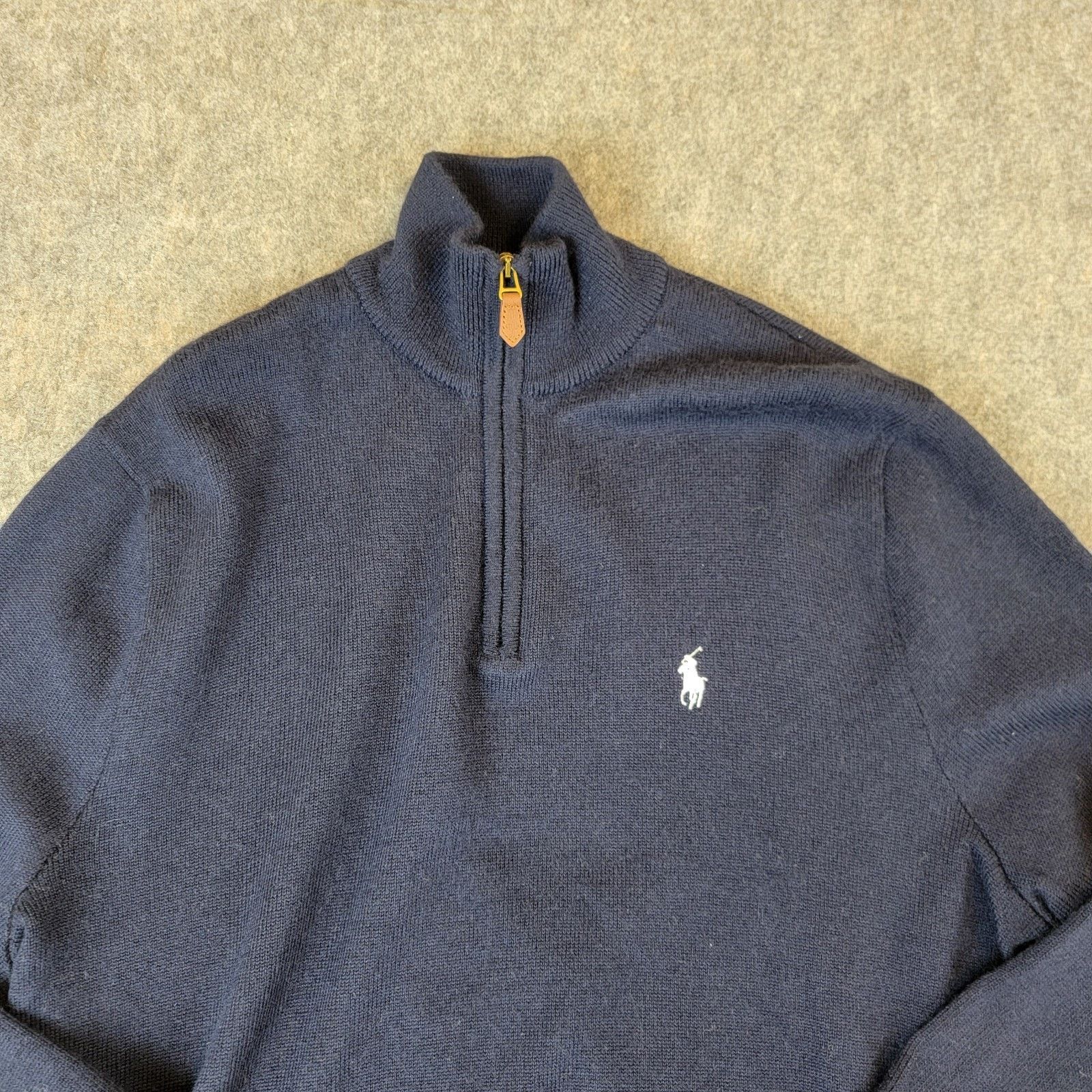 Polo Ralph Lauren Vintage Polo Ralph Lauren Sweater Merino Wool 1/4 Zip Knit Size US L / EU 52-54 / 3 - 7 Thumbnail