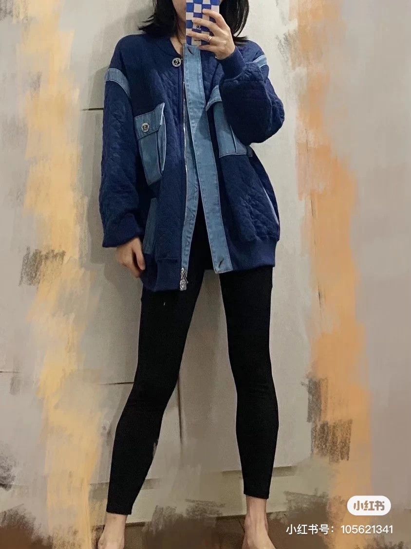 Chanel Chanel Crystal Button Denim-Cotton Puffer Women's 95 New Size XS / US 0-2 / IT 36-38 - 9 Thumbnail