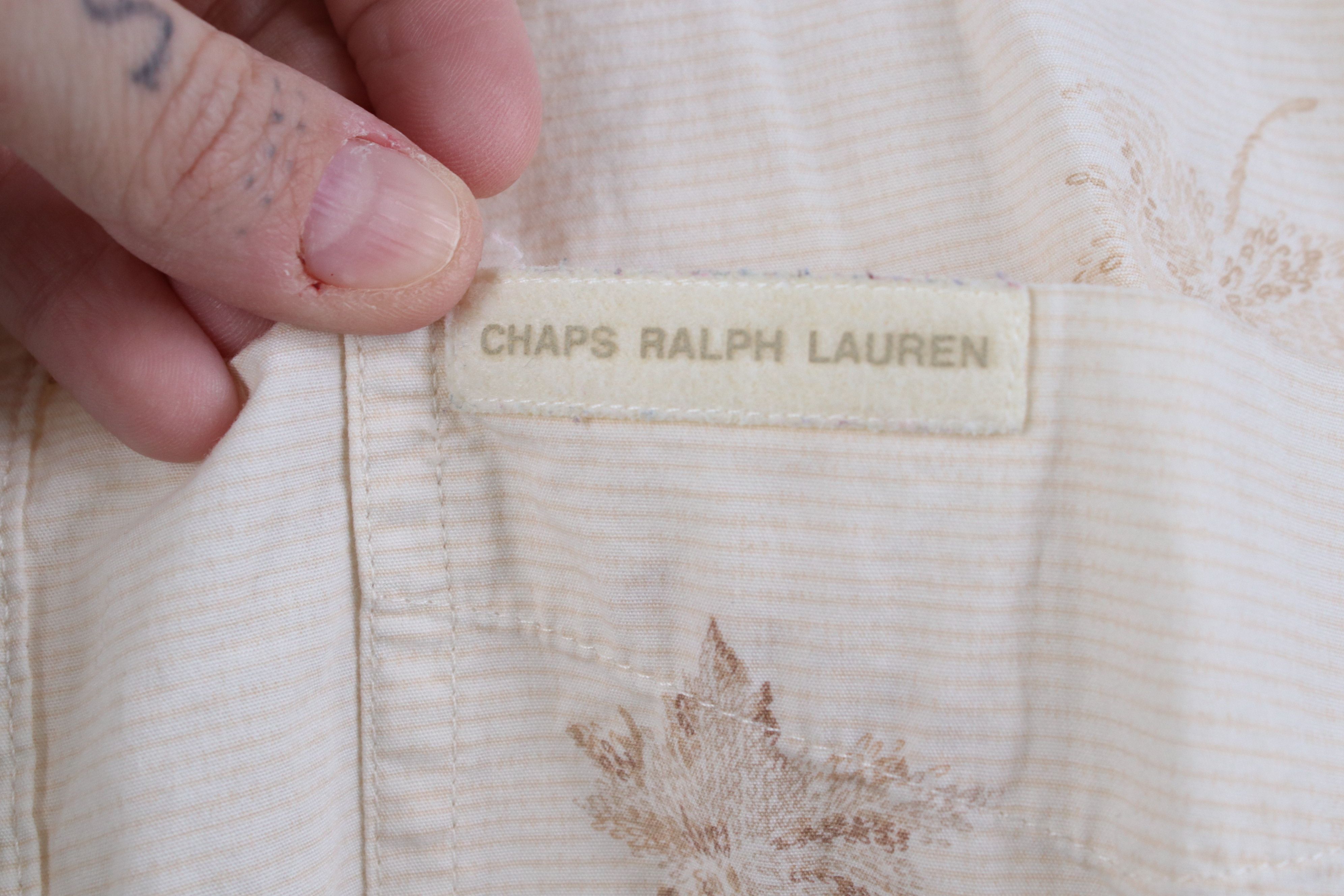 Polo Ralph Lauren Vintage 90s Chaps Ralph Lauren Over Print Button Down Shirt Size US XL / EU 56 / 4 - 5 Thumbnail