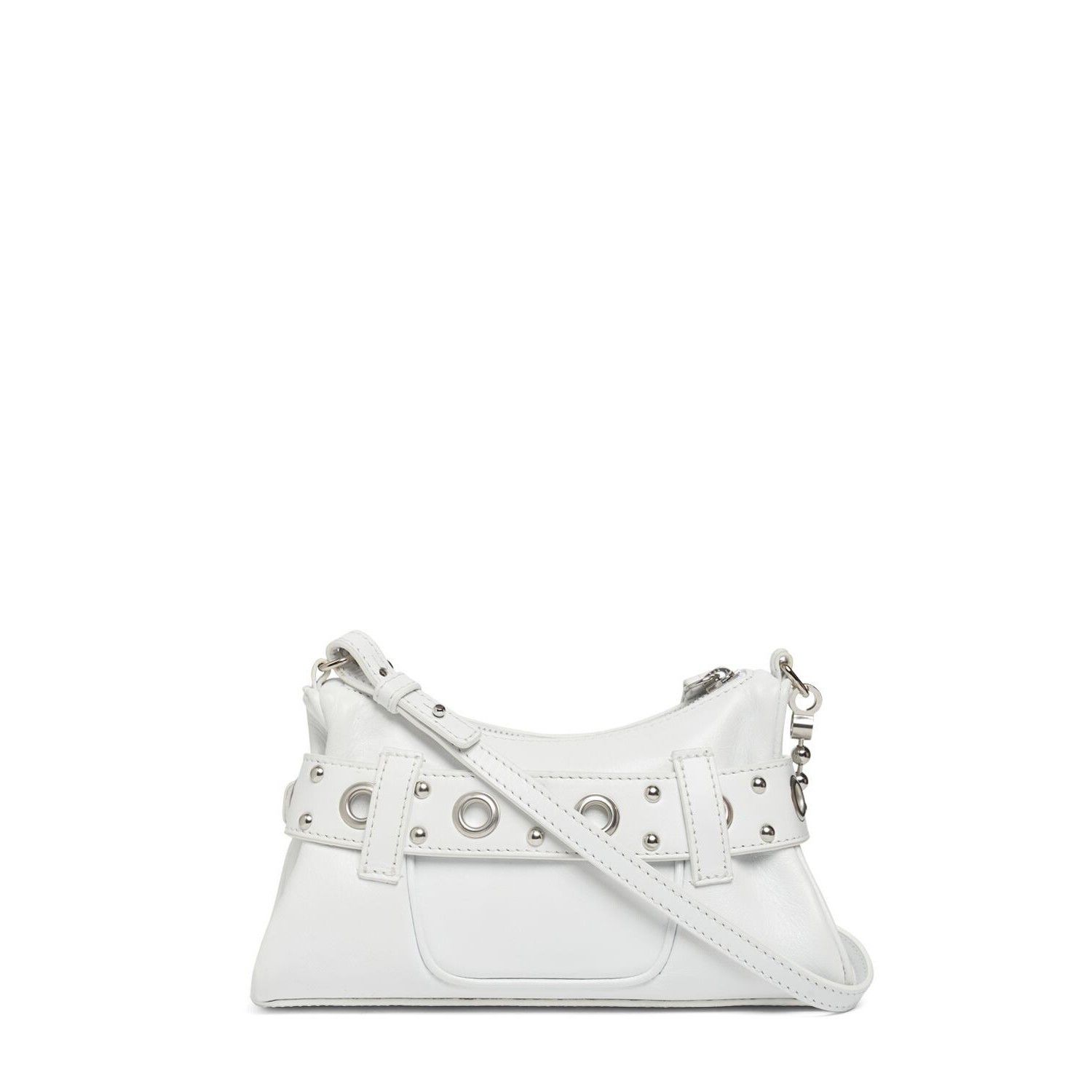 Dsquared2 DSQUARED2 Gothic Leather White Shoulder Bag New Size ONE SIZE - 3 Thumbnail