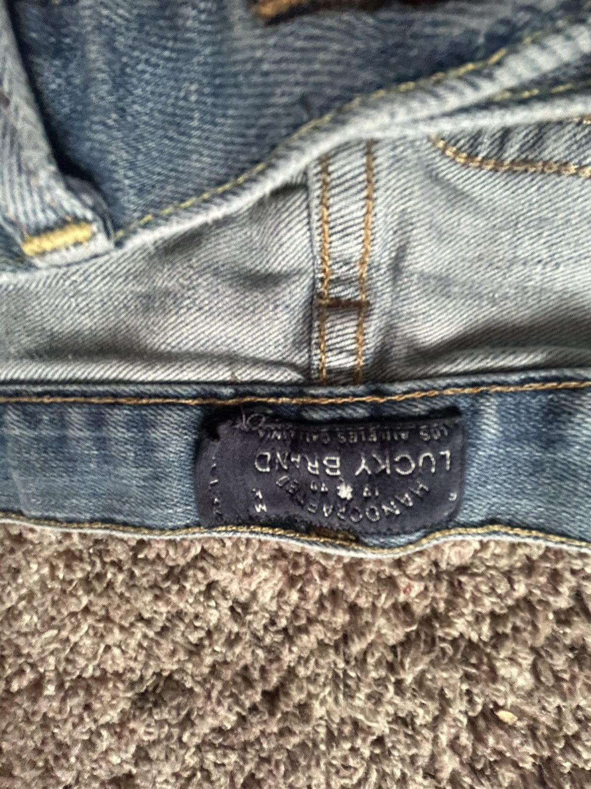 Lucky Brand × Vintage Vintage Distressed Denim Jeans Size US 32 / EU 48 - 4 Thumbnail