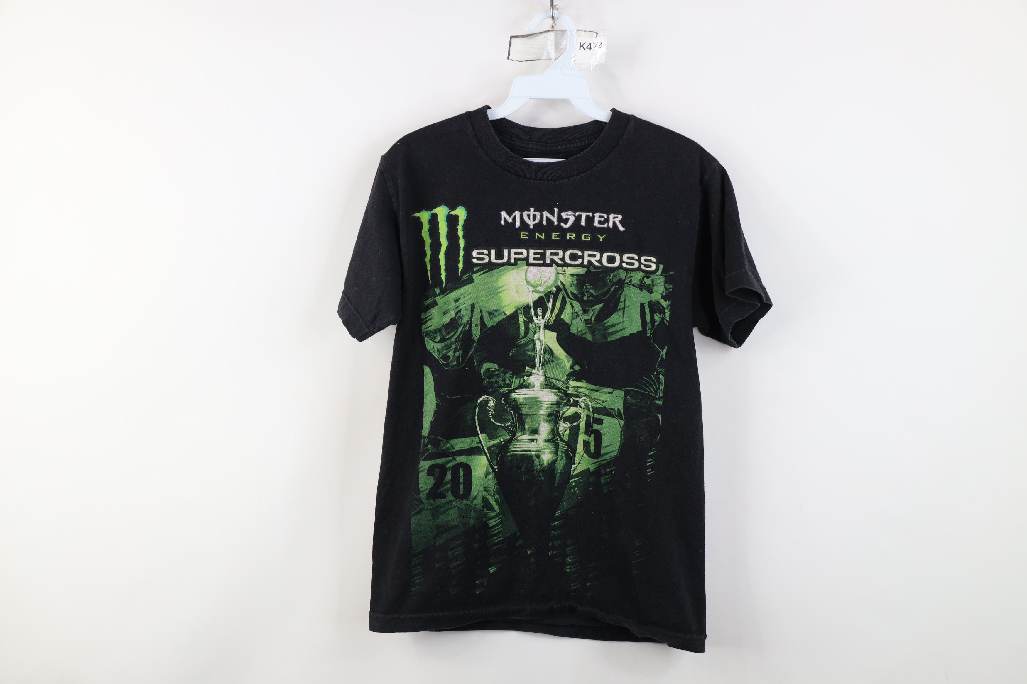 Vintage Energy Supercross Motorcycle Racing T-Shirt Black