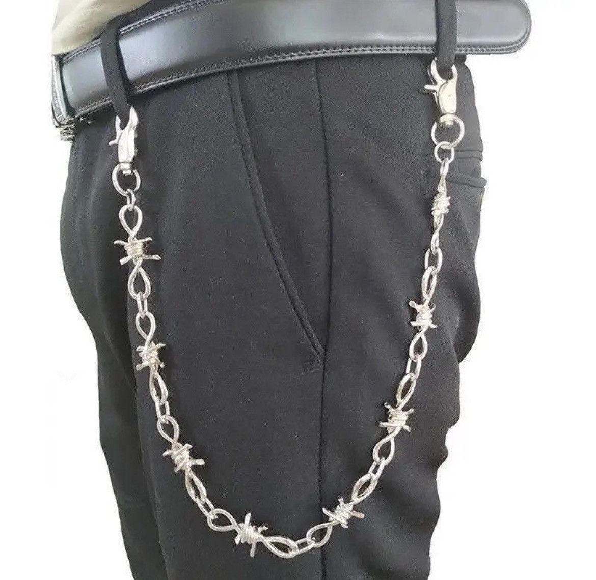 Jewelry Barb Wire Wallet Chain Size ONE SIZE - 1 Thumbnail