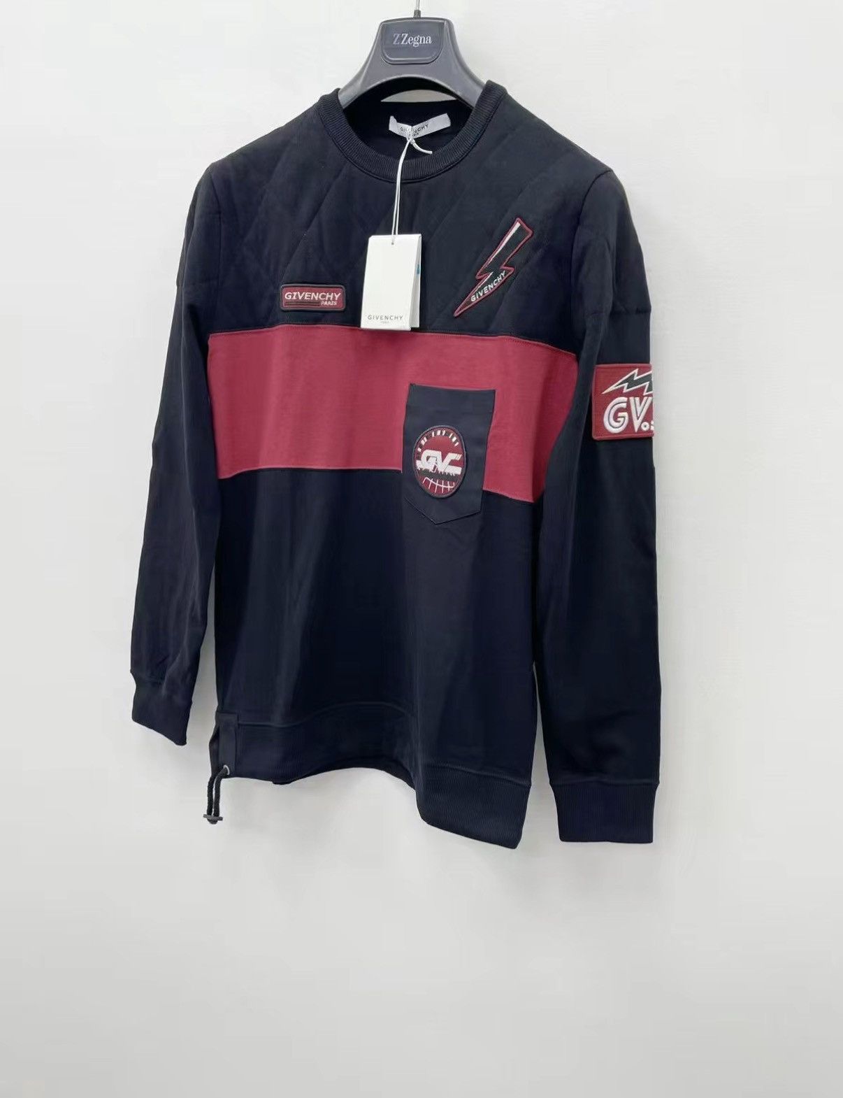 Givenchy GIVENCHY Heavyweight Embroidered Cotton Sweatshirt J30 Size US M / EU 48-50 / 2 - 2 Thumbnail