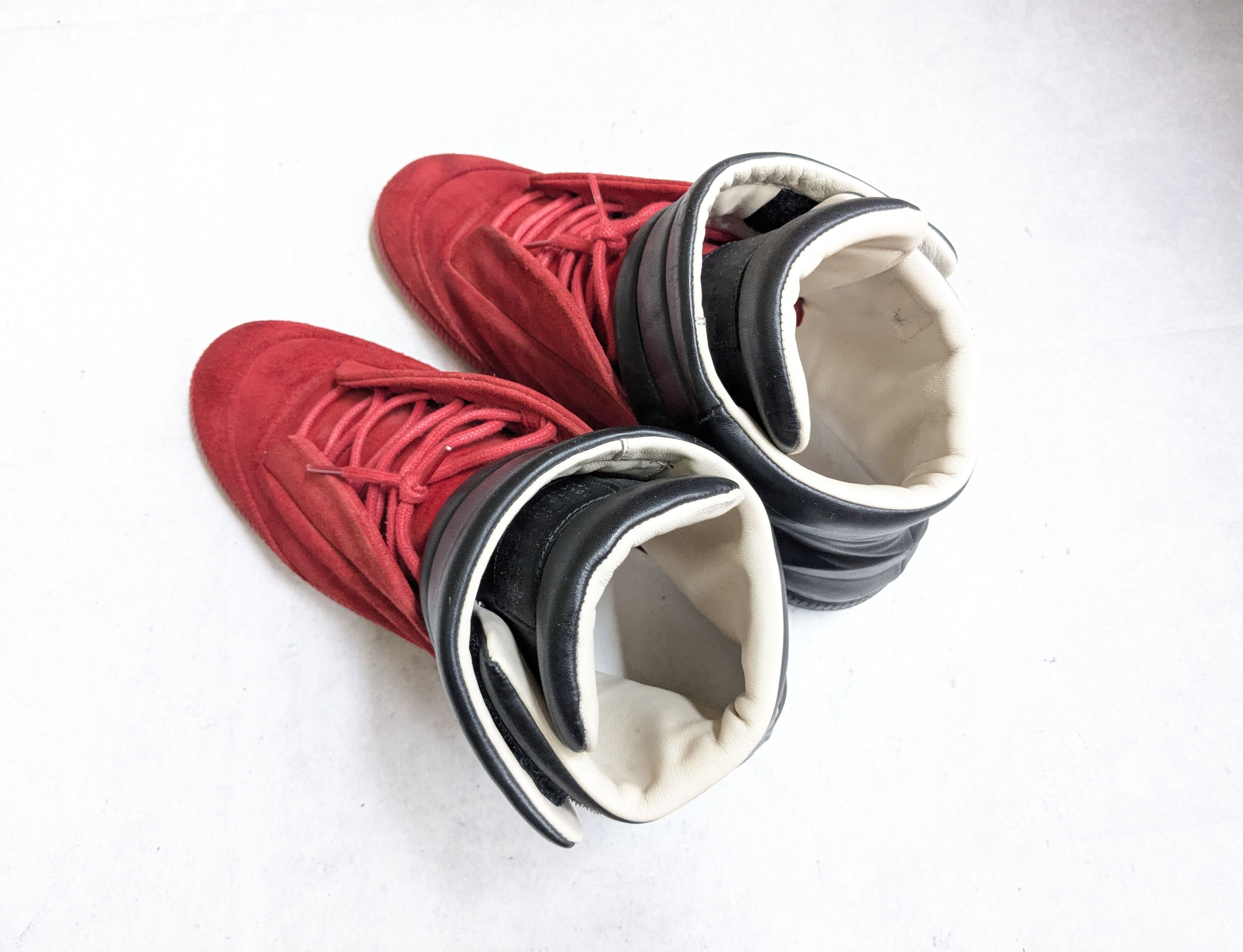 Maison Margiela Maison Margiela Future Red Black 11 44 High Tops Leather Size US 11 / EU 44 - 15 Thumbnail