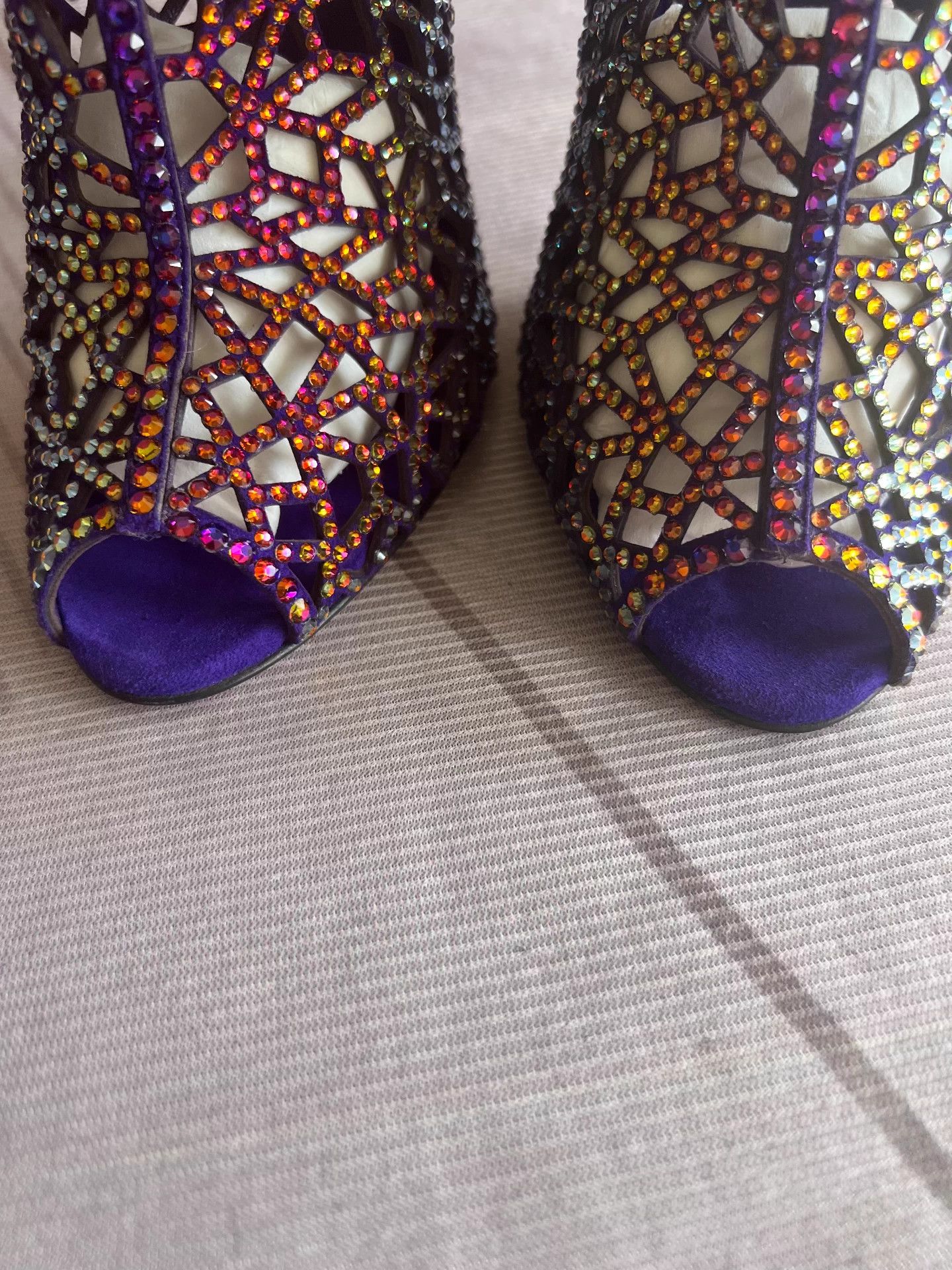 Sergio Rossi Sergio Rossi Pave Crystal Heels 35.5 With Box Size US 4.5 / IT 34.5 - 9 Thumbnail