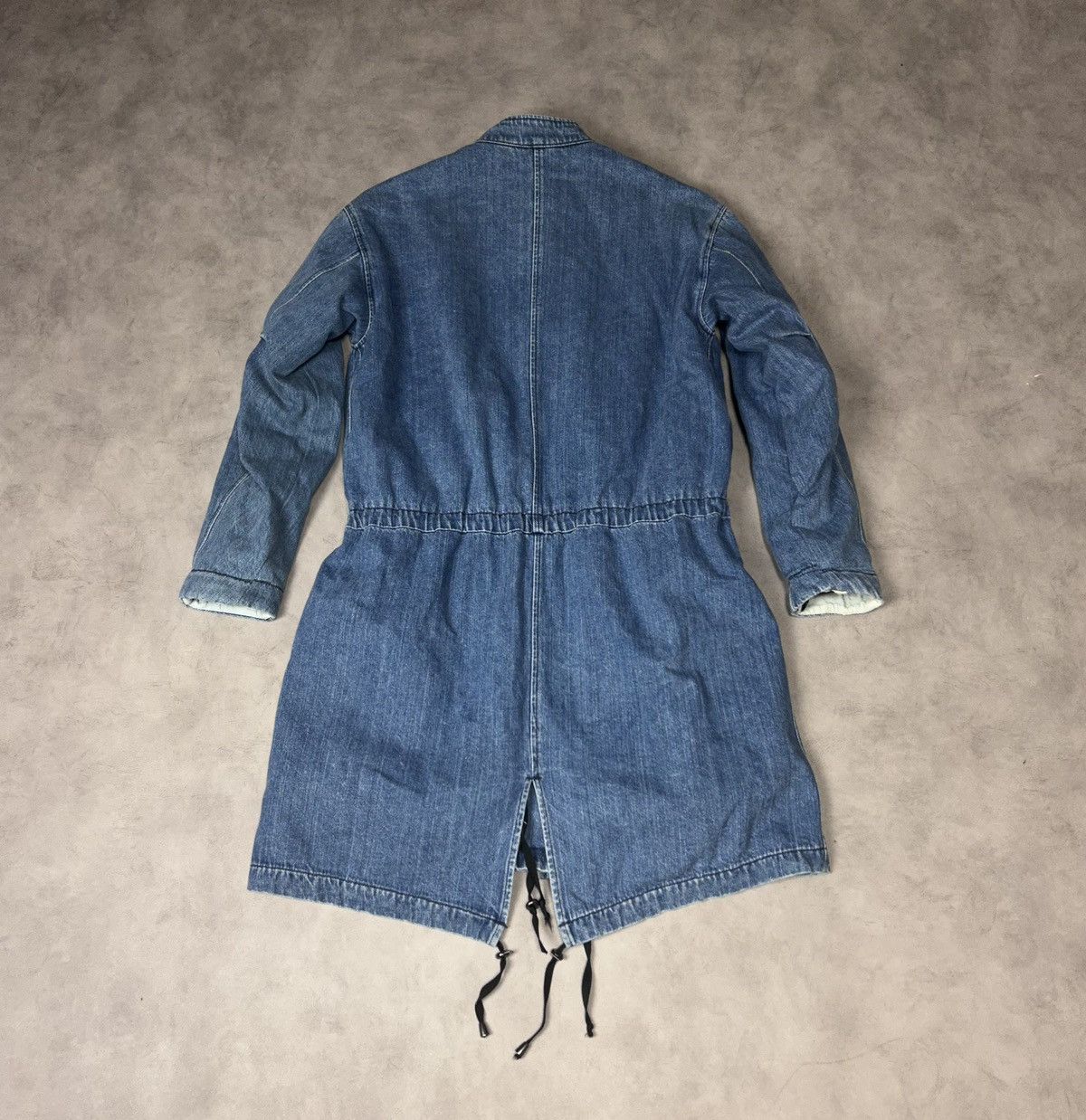 Helmut Lang Helmut Lang Women's Fur Lined Denim Parka USA Size:S Size S / US 4 / IT 40 - 2 Thumbnail
