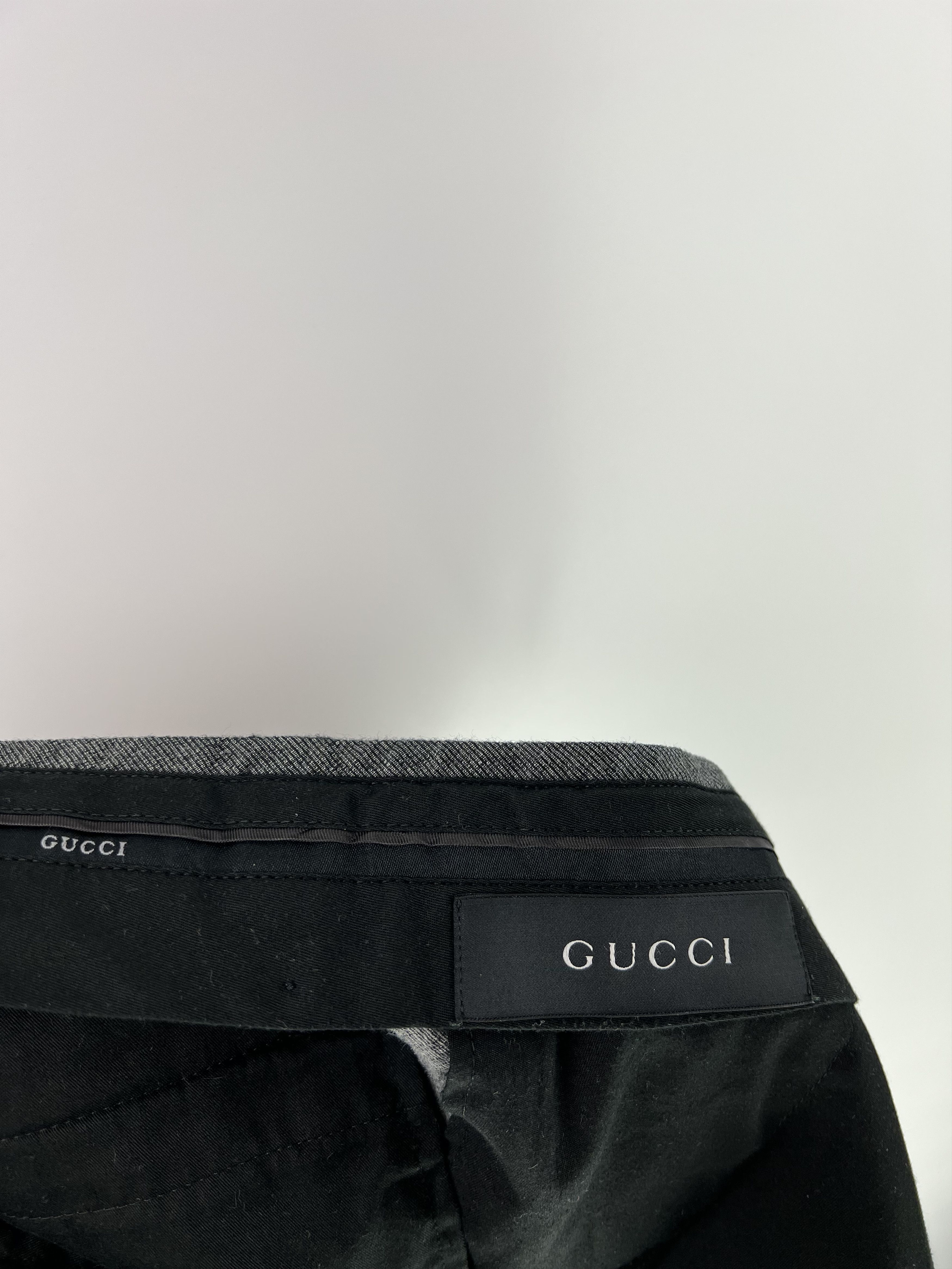Gucci Gucci Tom Ford Era Vintage Men's Gray Wool Pants Size 48 Size US 32 / EU 48 - 7 Thumbnail
