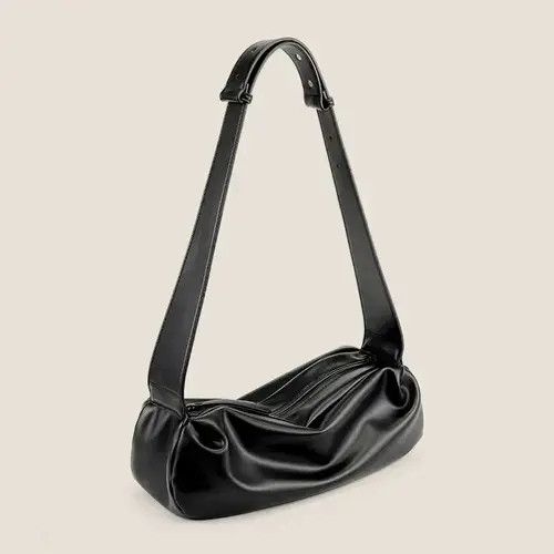 VIBE Casual ruched soft pu leather crossbody bag Size ONE SIZE - 2 Thumbnail