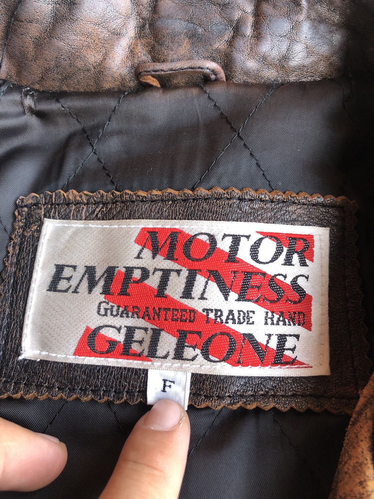 Leather Vintage Honey’s Dream Motorcycles Leather Distressed Jacket Size US L / EU 52-54 / 3 - 12 Thumbnail