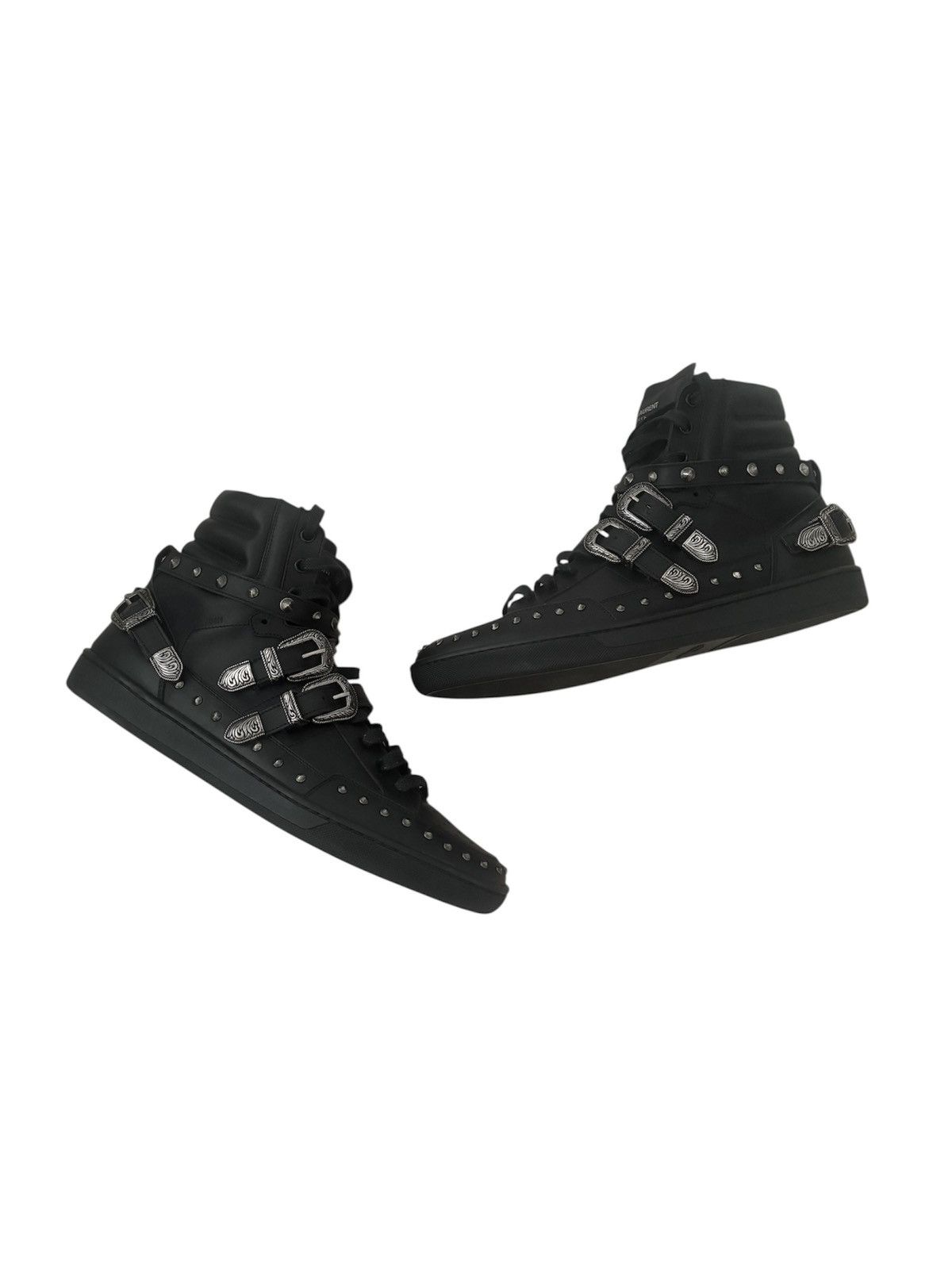 Saint Laurent Sl08 Studded Buckle Strap Sneaker
