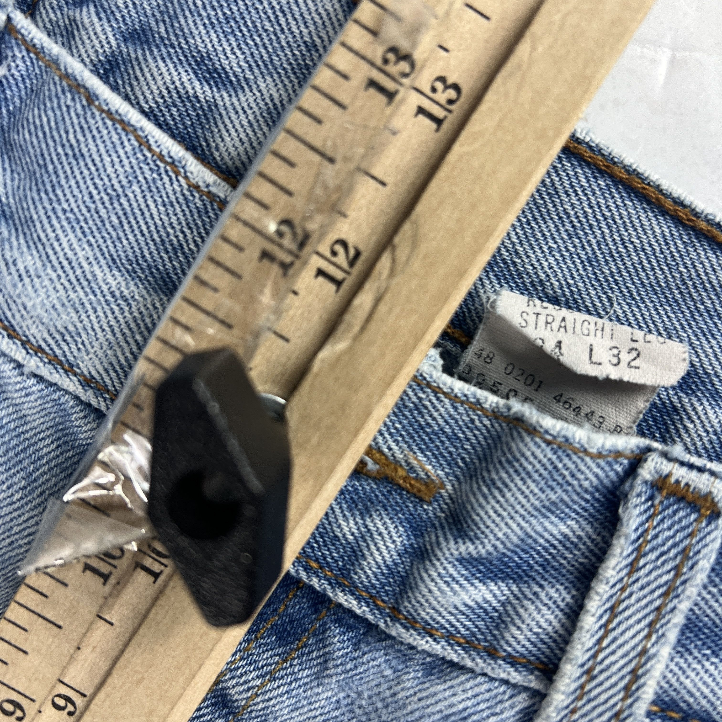 Levi's × Vintage Y2K Levi's Jeans 505 Straight Blue Faded Grunge Cotton Denim Size US 33 - 24 Thumbnail