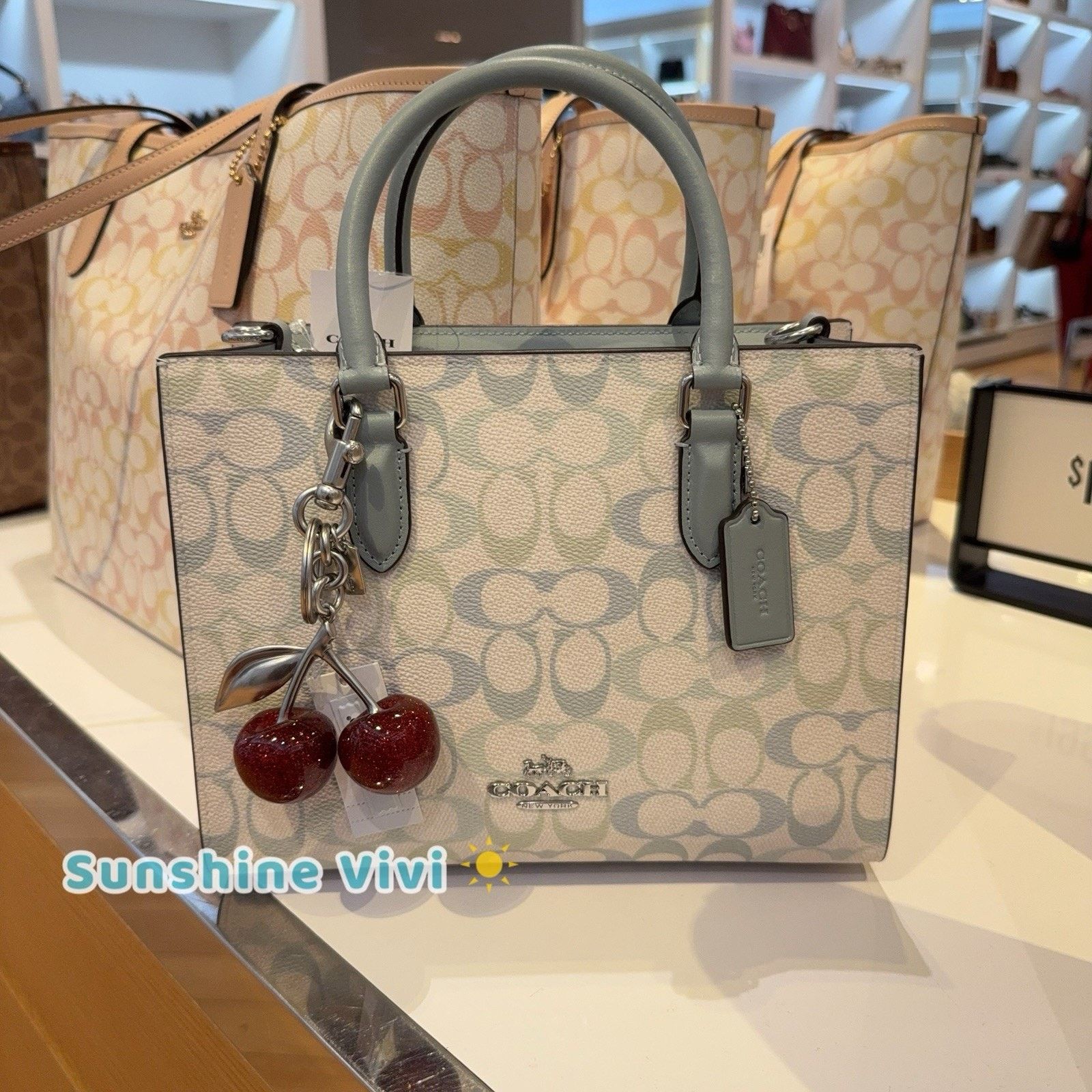 Coach NWT bundle Coach Maggie Small Bag CDZ08 & 77840 Cherry Charm Size ONE SIZE - 1 Thumbnail