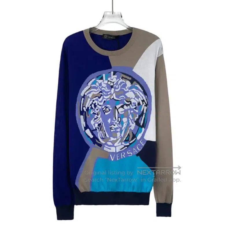 Versace Versace Multicolor Cotton Sweater for Women . Size M / US 6-8 / IT 42-44 - 1 Thumbnail