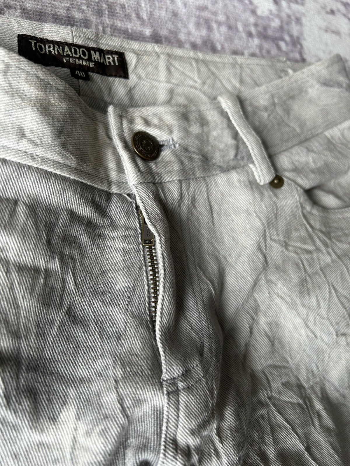 Tornado Mart Tornado Mart Punk Flared Wrinkled Pants Size US 30 / EU 46 - 17 Thumbnail