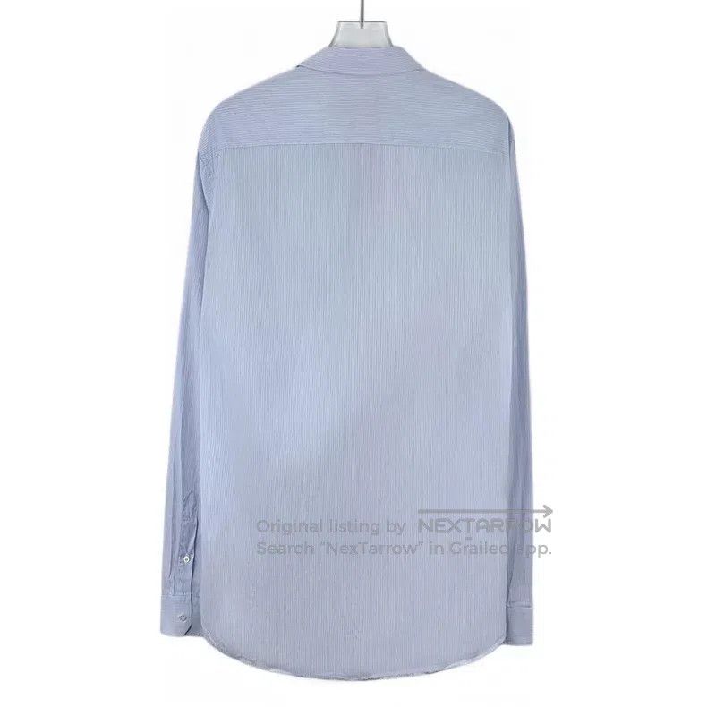 Gucci Gucci Light blue striped neckline embroidery cotton lapel Size US XXS / EU 40 - 2 Thumbnail