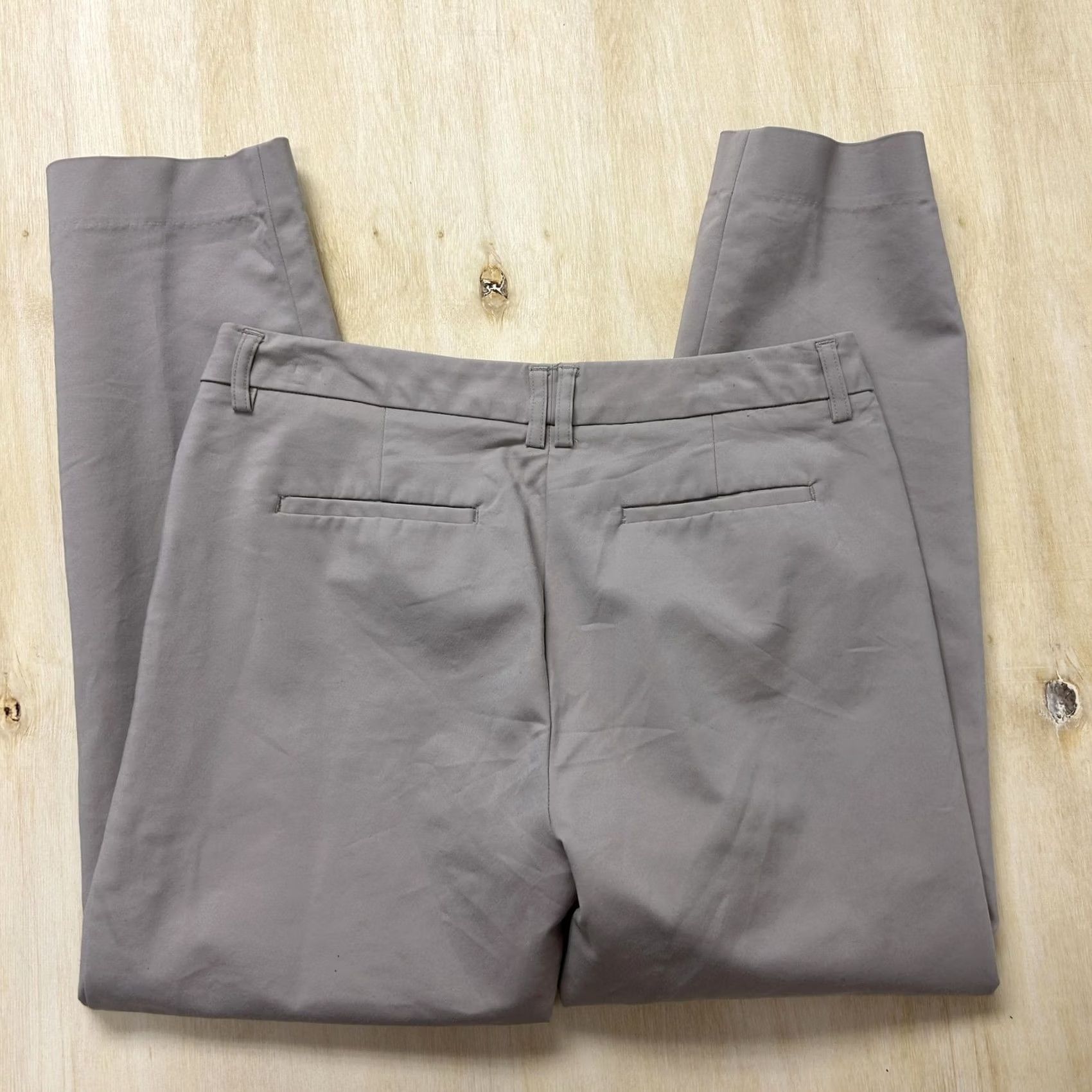 Vintage VINTAGE? No. Philosophy Dress Pants Womens 8 Gray Twill Straight Leg Stretch Career Office Ladies Pants Size 30" / US 8 / IT 44 - 4 Thumbnail