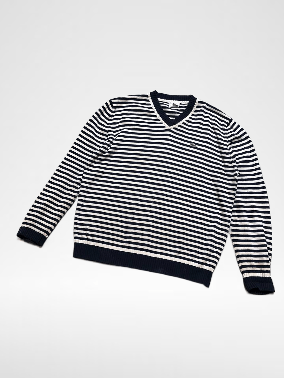 Lacoste Print Striped Sweaters Y2K Logo LACOSTE Size US M / EU 48-50 / 2 - 1 Thumbnail