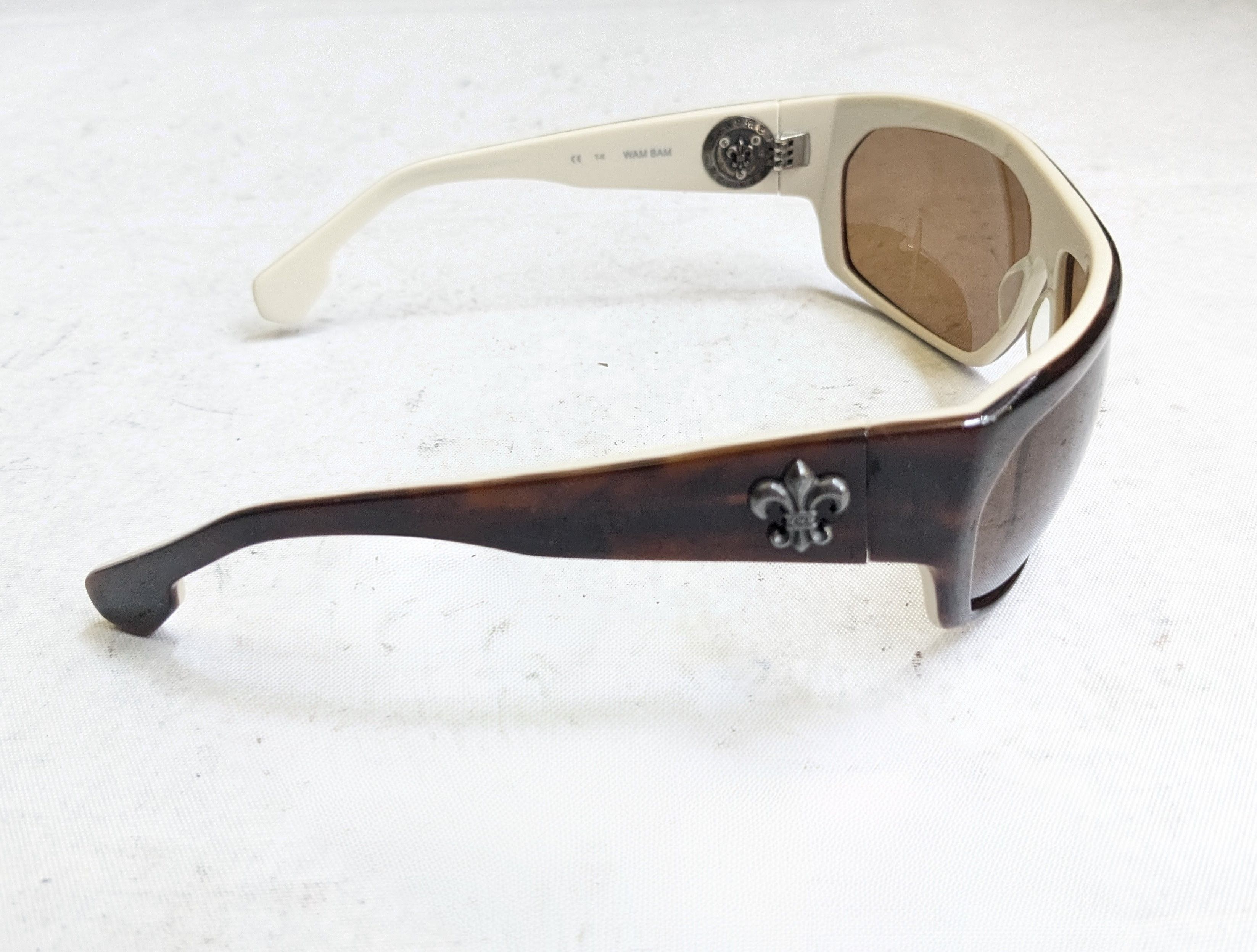 Chrome Hearts Chrome Hearts Wam Bam Sunglasses Brown Flier De Lis Size ONE SIZE - 6 Thumbnail