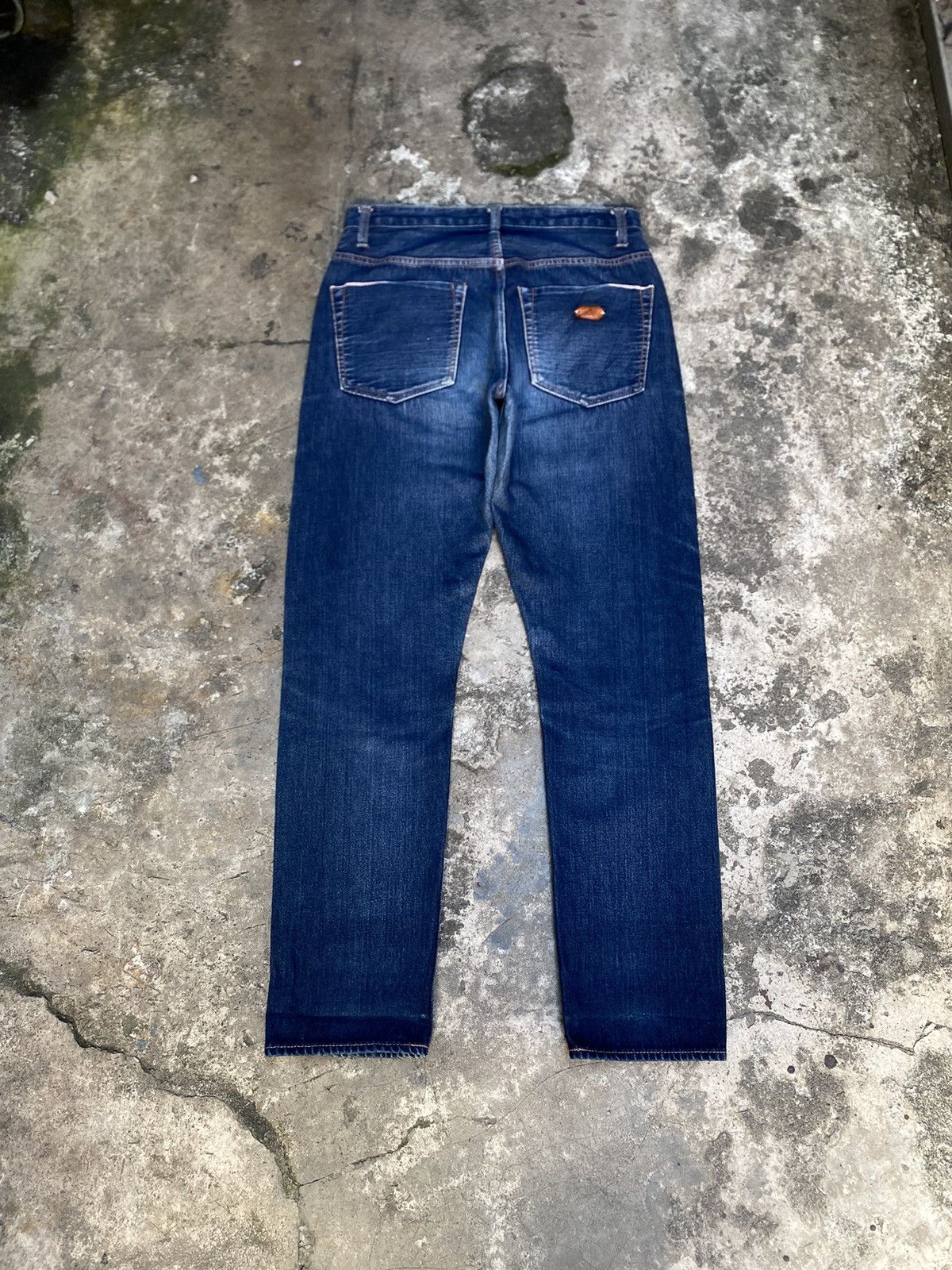 Japanese Brand Japanese H.A.K.U Ripped Faded Selvedge Denim Pants Size US 30 / EU 46 - 2 Thumbnail