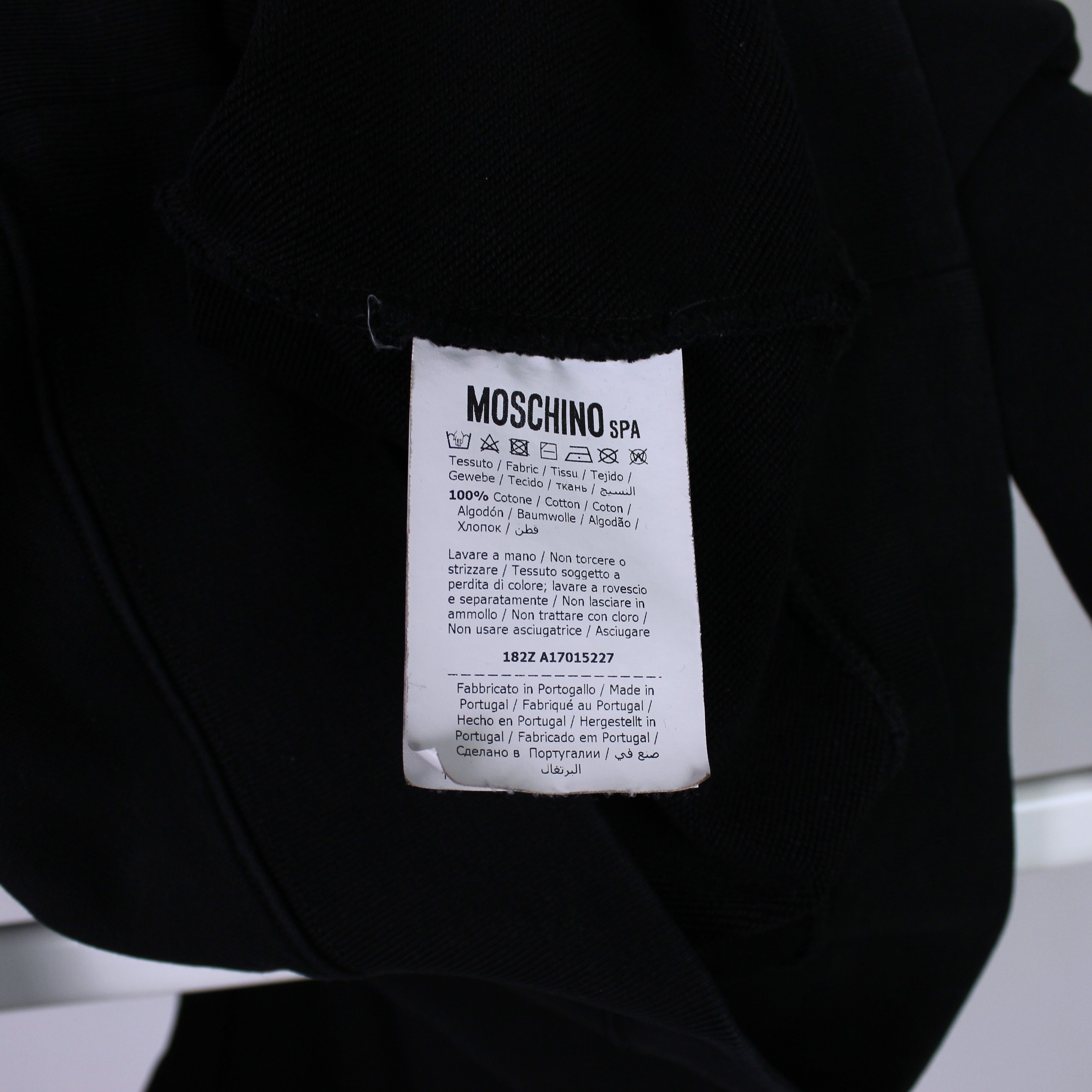 Moschino Moschino couture centr hoodie men logo black L XL Size US L / EU 52-54 / 3 - 3 Thumbnail