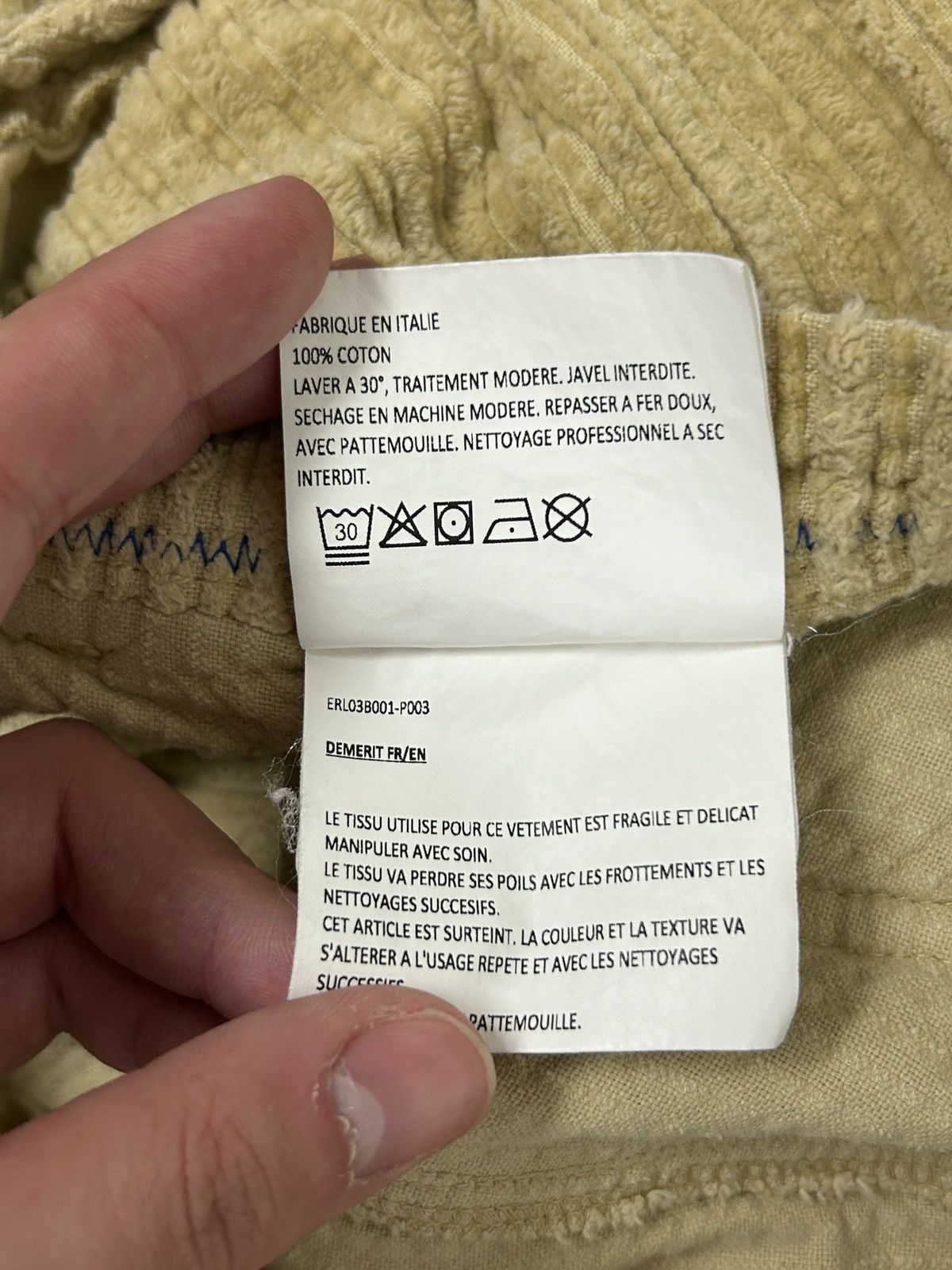 ERL Corduroy Cargo Pocket Pants Size US 28 / EU 44 - 7 Thumbnail