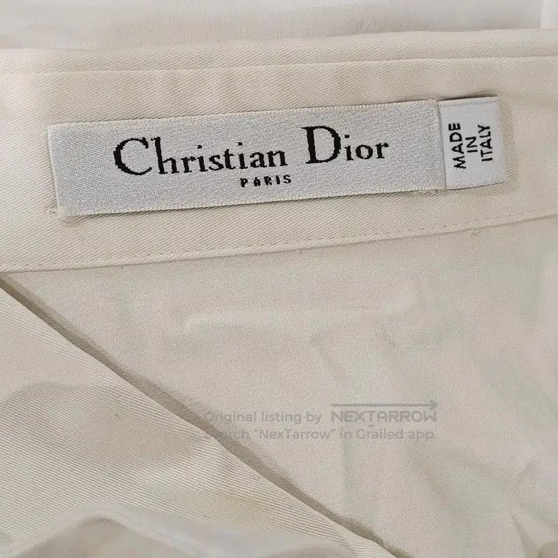 Dior Dior White Cotton Printed Long Sleeve Dress . Size XS / US 0-2 / IT 36-38 - 5 Thumbnail