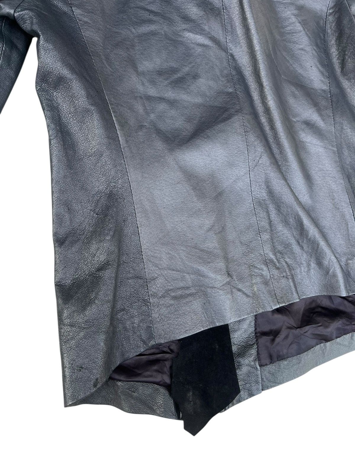 Ekam EKAM Distressed Pigskin Leather Asymmetrical Jacket Size US S / EU 44-46 / 1 - 20 Thumbnail
