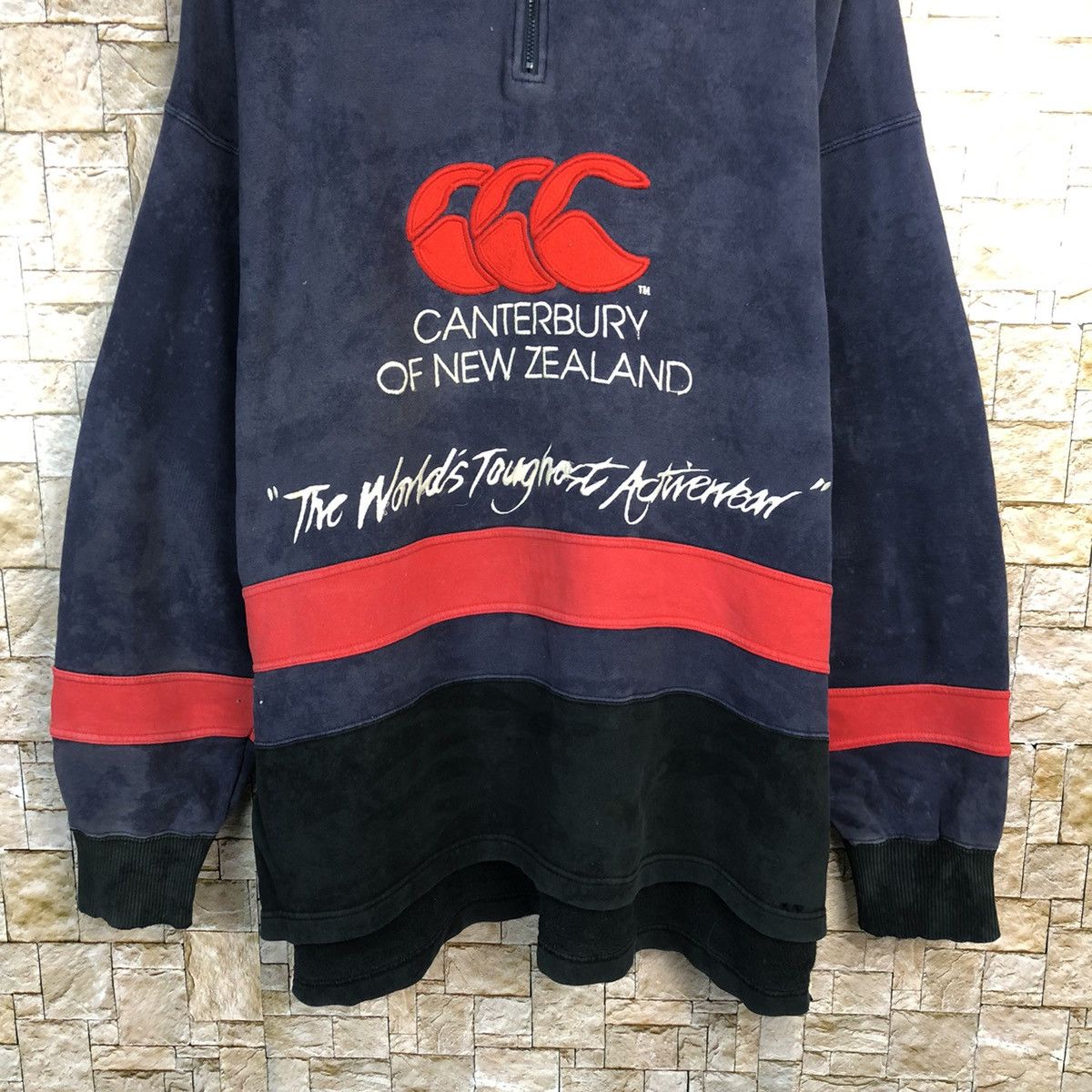 Canterbury of New Zealand Canterbury Newzealand Dark Blue Sweatshirt #A276 Size US L / EU 52-54 / 3 - 3 Thumbnail