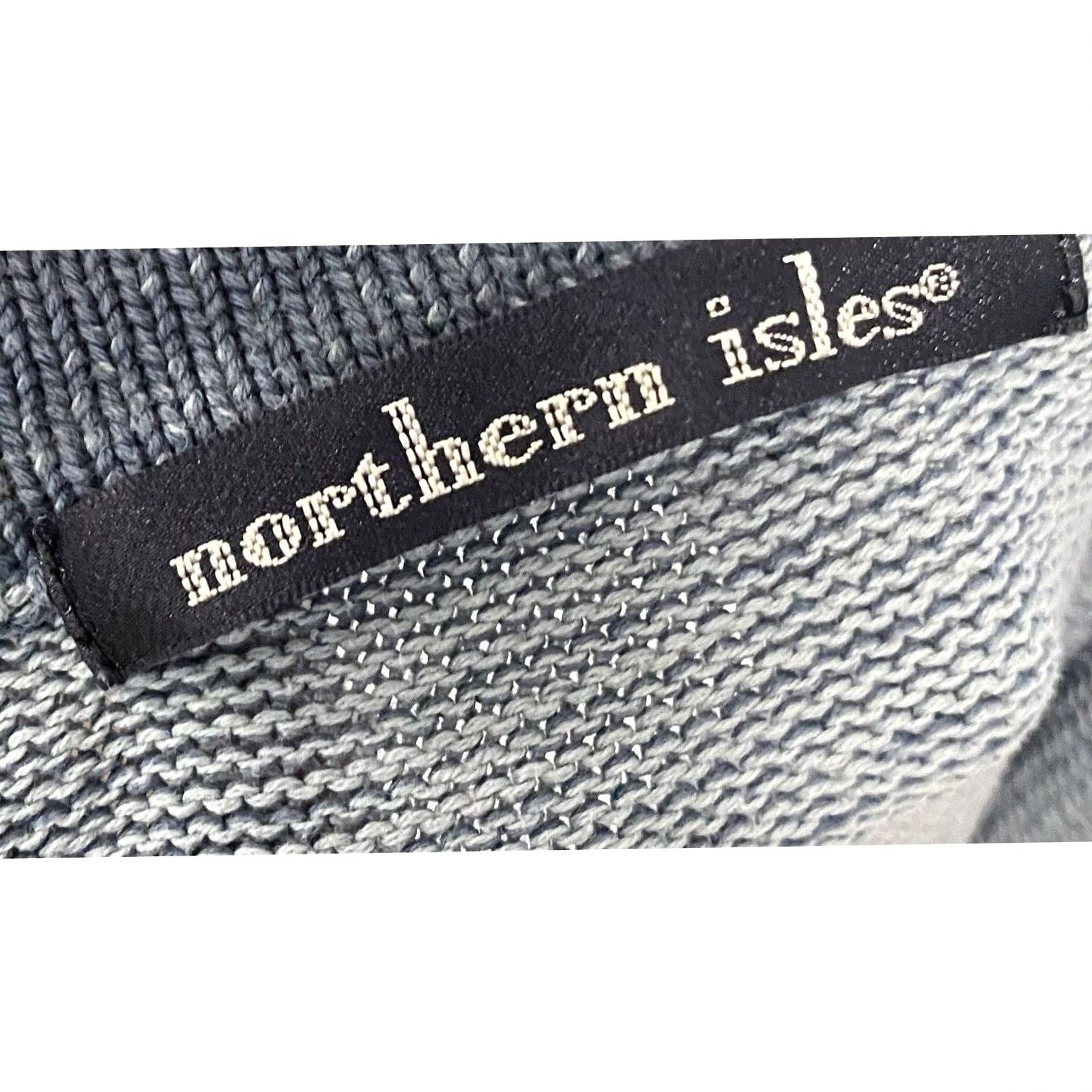 Vintage Northern Isles Sweater 1/4 Zip Pullover Blue Cotton Knit XL Men’s Size US XL / EU 56 / 4 - 4 Thumbnail