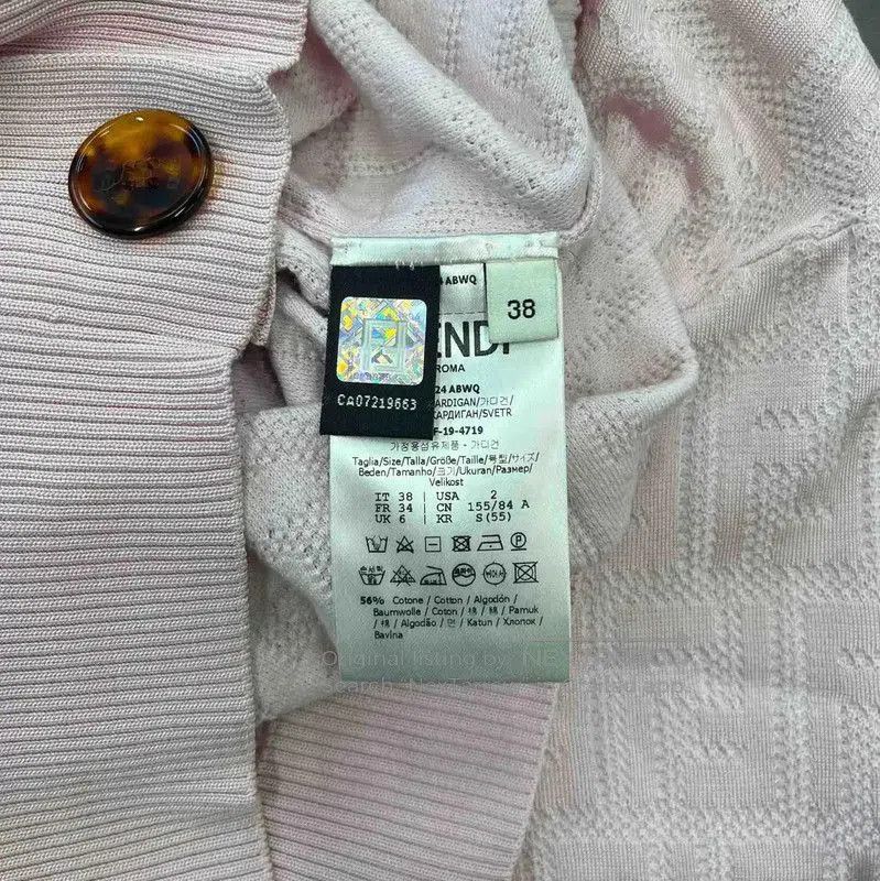 Fendi Fendi Pink Women's Cardigan Sweater . Size M / US 6-8 / IT 42-44 - 4 Thumbnail