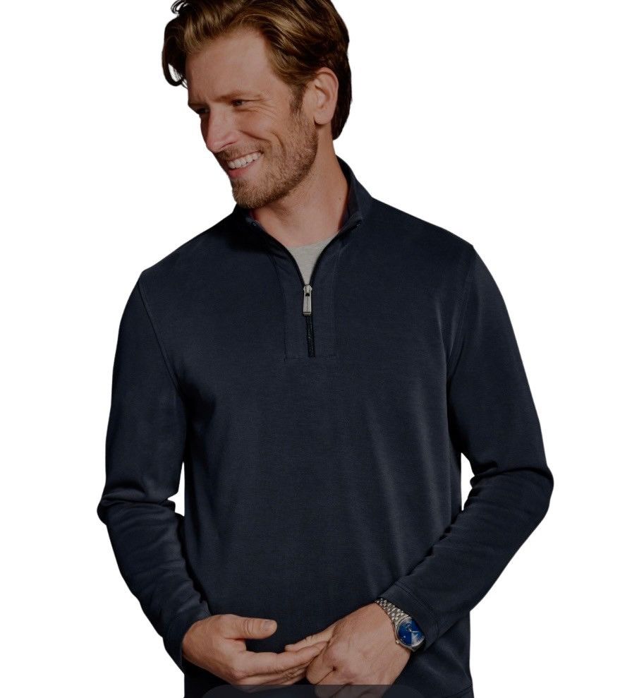 Johnston & Murphy Johnston & Murphy Quarter Zip Classic Henley Size US XL / EU 56 / 4 - 1 Thumbnail
