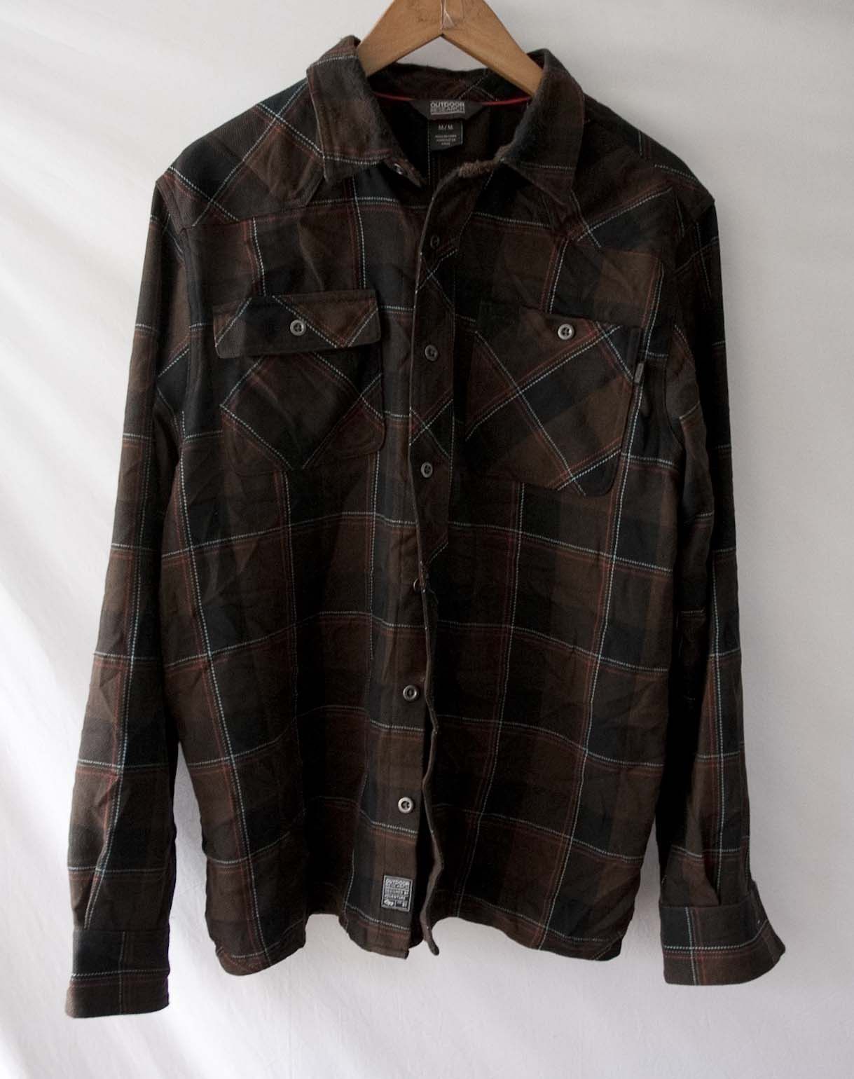 Outdoor Research Outdoor Research Shirt Flannel Size M Plaid Brown Size US M / EU 48-50 / 2 - 2 Thumbnail