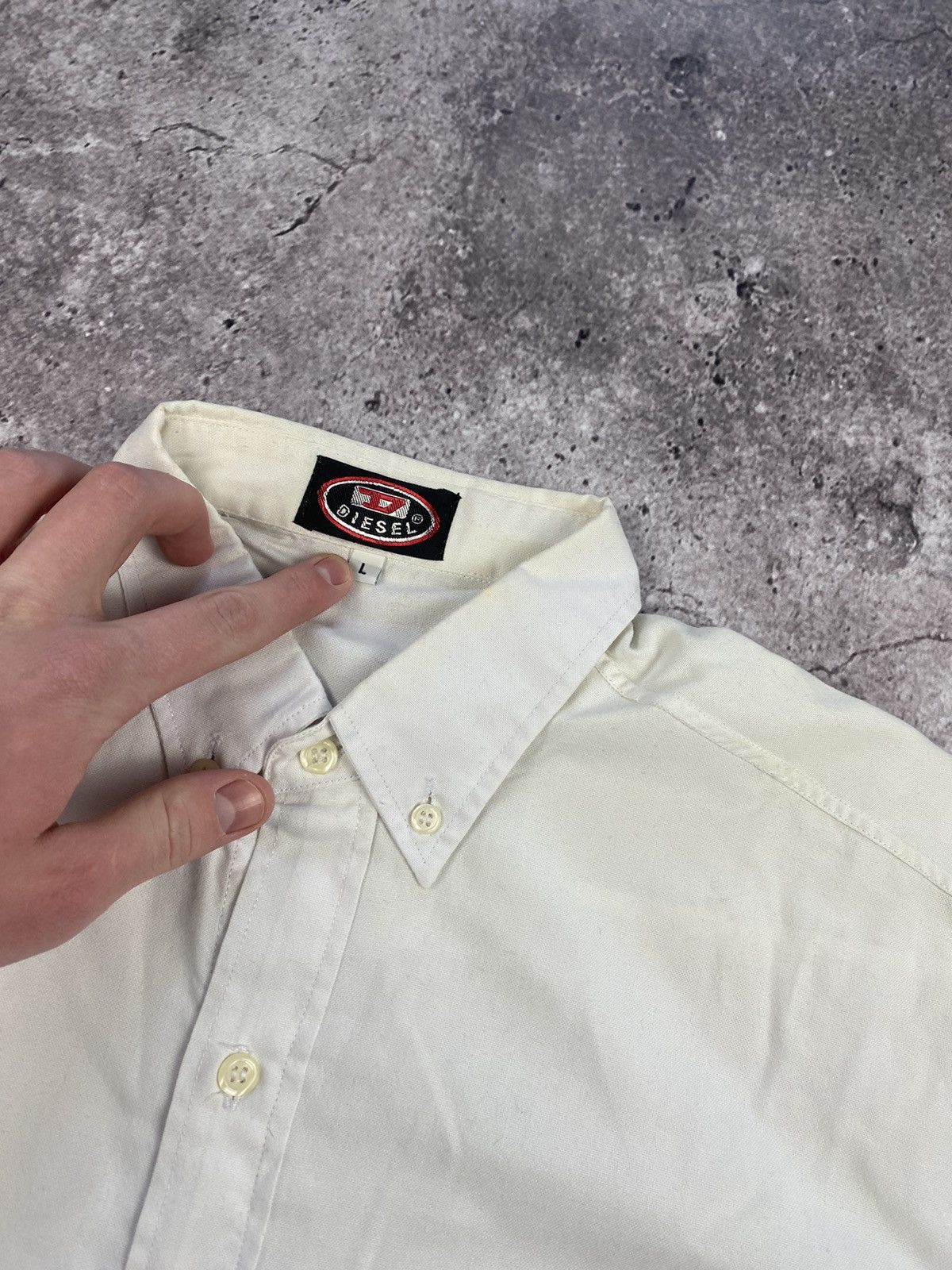 Diesel × Vintage Y2k Vintage Diesel Dragons pocket logo shirt (button up,tee) Size US L / EU 52-54 / 3 - 4 Thumbnail