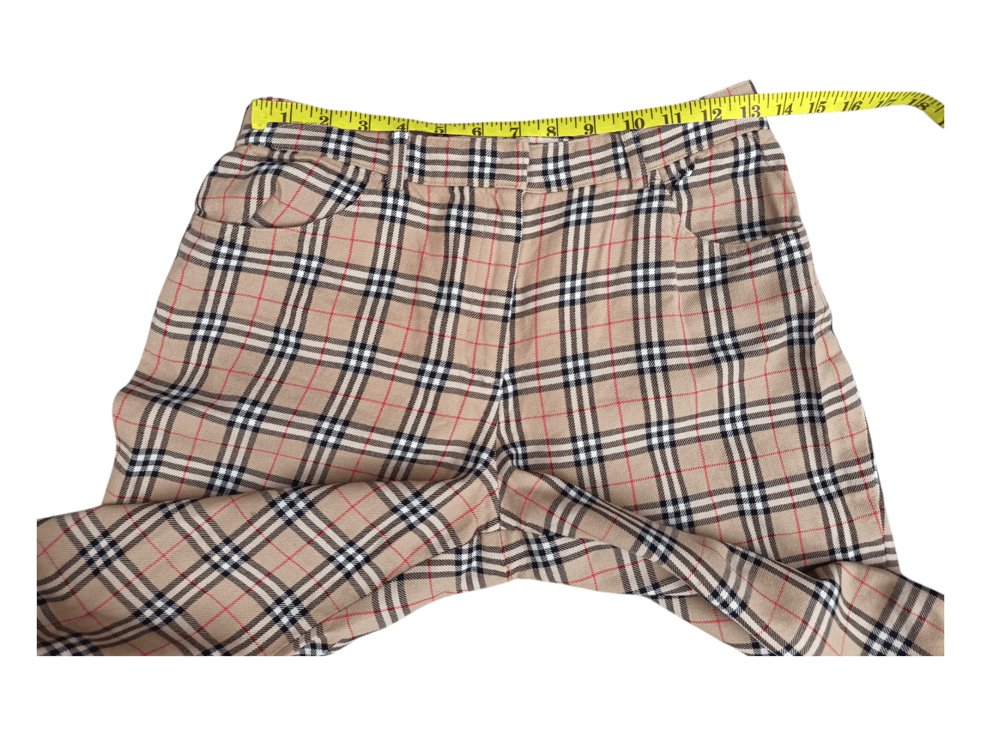 Burberry 🔥VINTAGE BURBERRY NOVA CHECK BLUE LABEL Japan Wool Pants Size 26" / US 2 / IT 38 - 16 Thumbnail