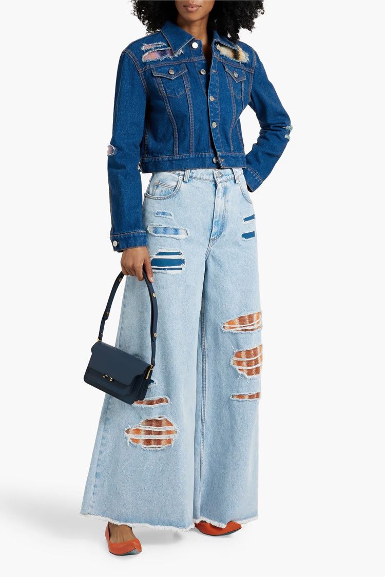 Marni o1y1025 Denim Jacket in Blue Size XS / US 0-2 / IT 36-38 - 4 Thumbnail