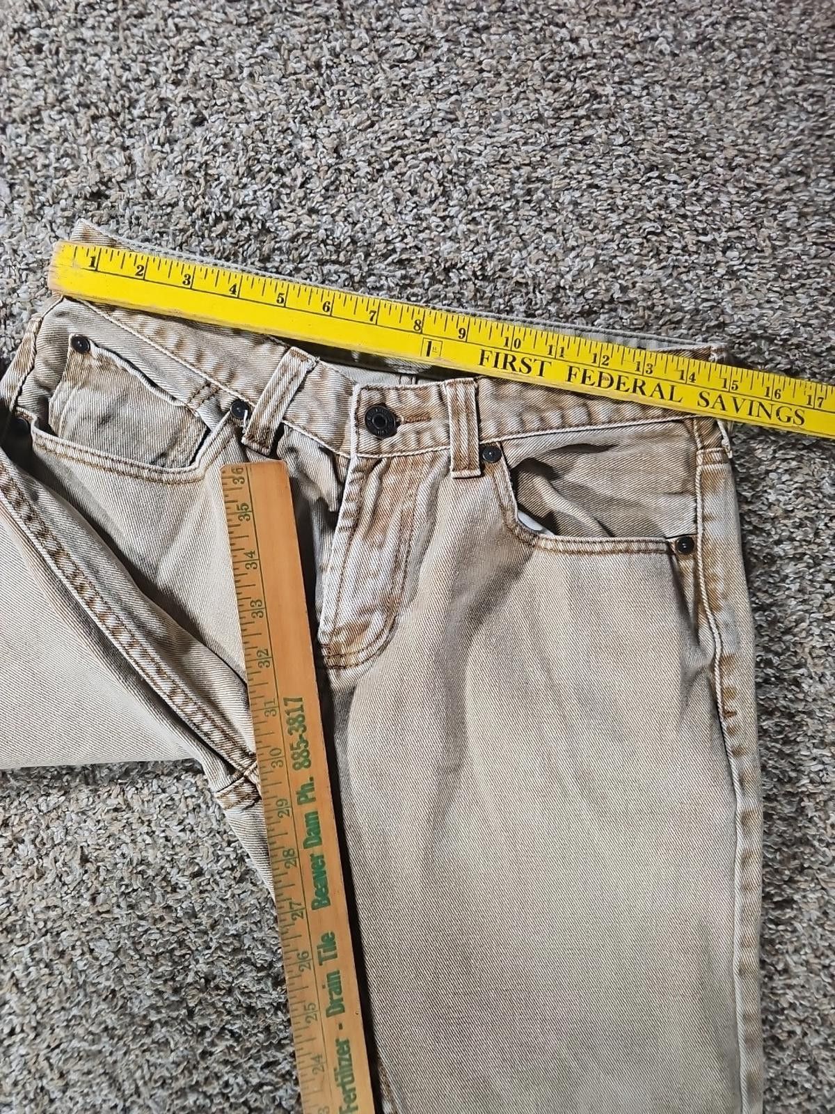 Bullhead Denim Co. Bullhead Gravels Slim Khaki Washed Jeans Approx 30x30 Size US 30 / EU 46 - 5 Thumbnail