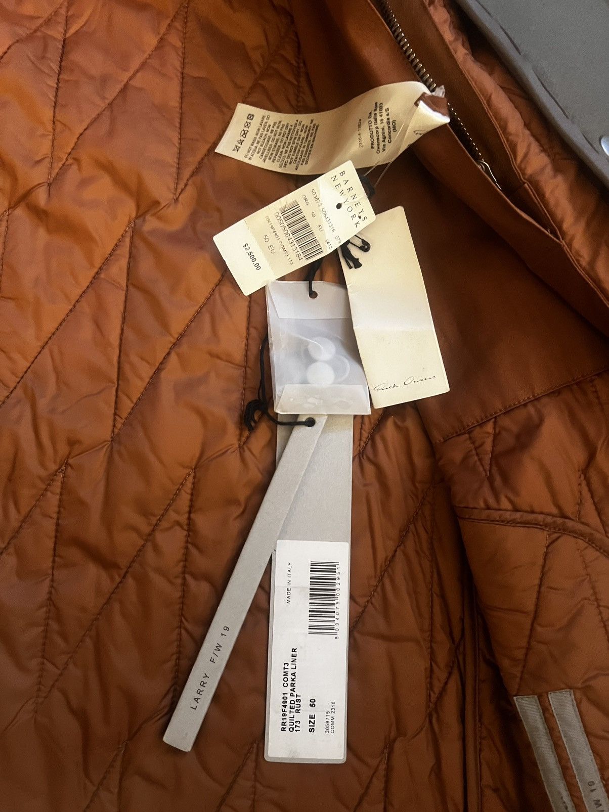 Rick Owens Rick Owens F/w LARRY Quilted Parka Size US M / EU 48-50 / 2 - 11 Thumbnail