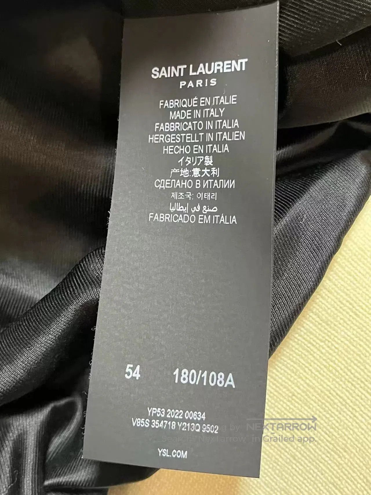 Saint Laurent Paris Saint Laurent White Wool Baseball Jacket. Size US L / EU 52-54 / 3 - 7 Thumbnail
