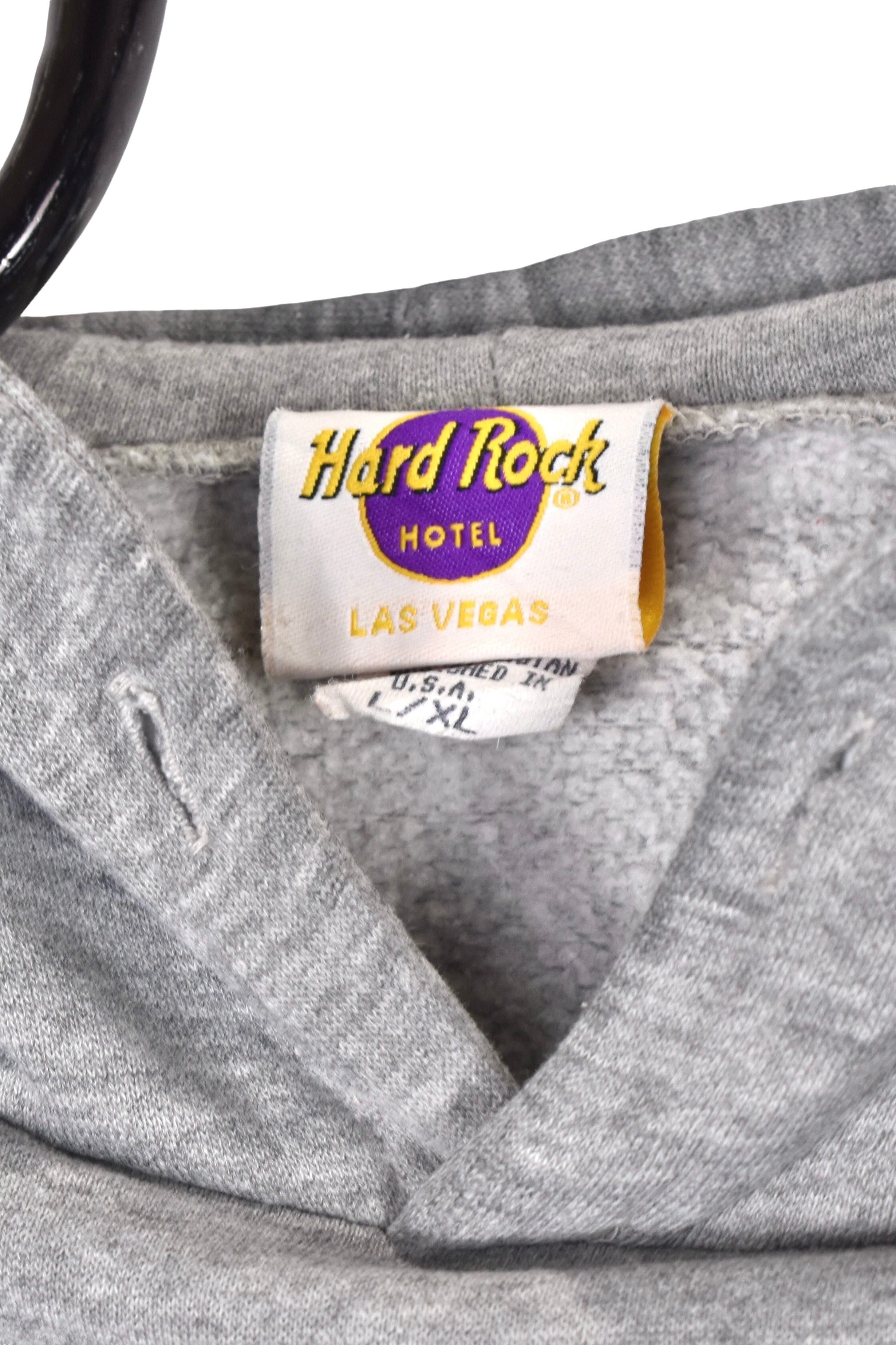 Hard Rock Cafe Vintage Hard Rock Cafe hoodie (XL), grey embroidered sweat Size US XL / EU 56 / 4 - 5 Thumbnail