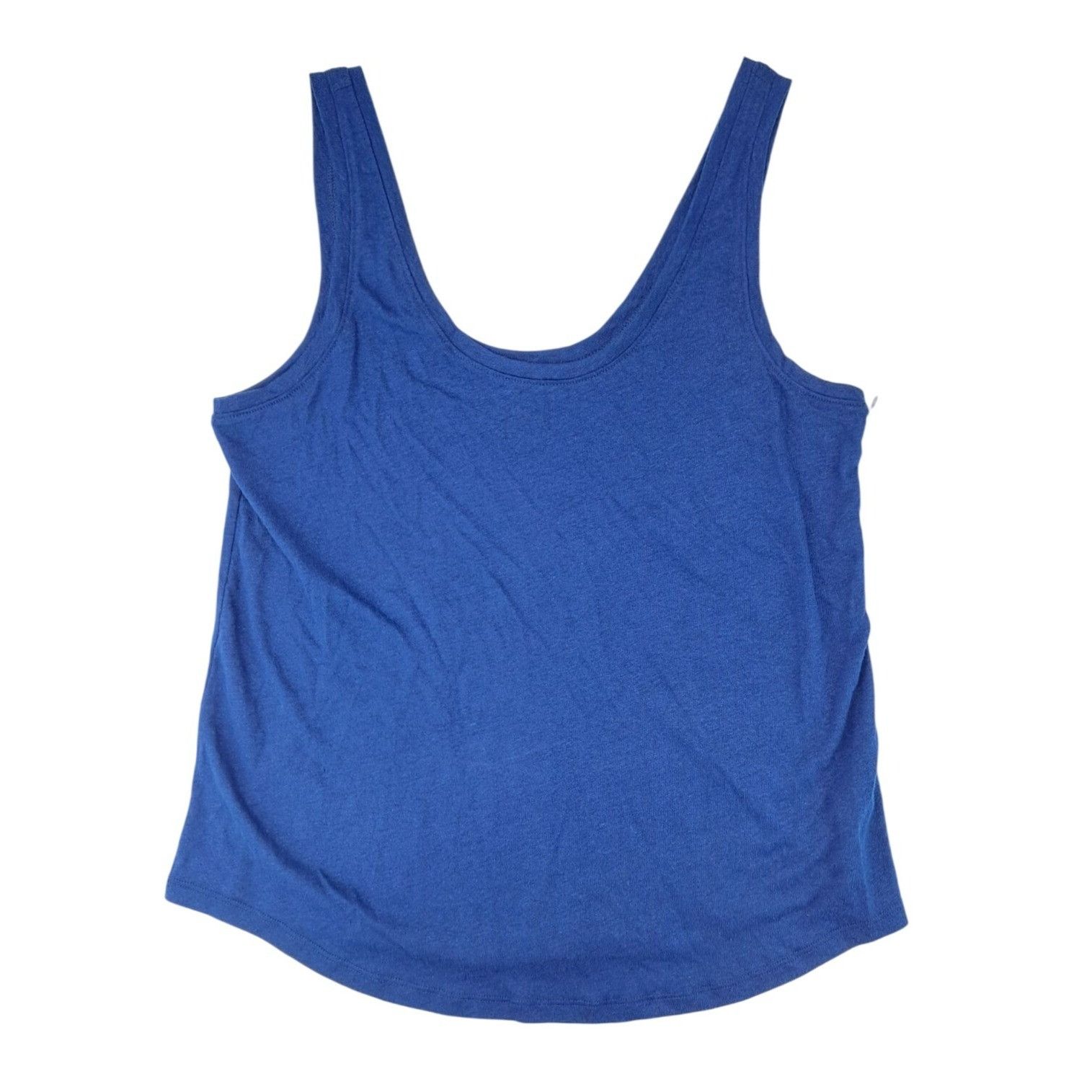 Other A.N.A Tank Top Blue Sleeveless Scoop Neck Women Medium Linen Size M / US 6-8 / IT 42-44 - 2 Thumbnail