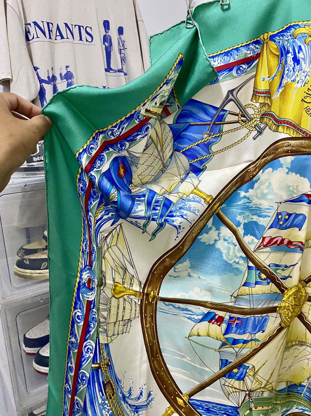 Hermes Hermes vive le vent silk scarf Size ONE SIZE - 7 Thumbnail